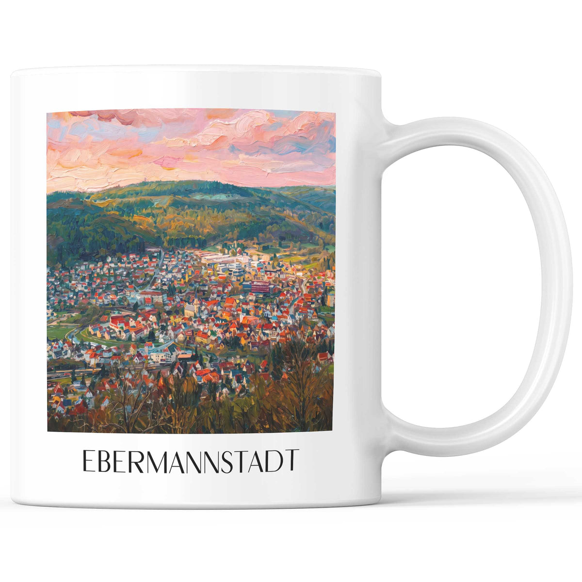ebermannstadt-fränkische-schweiz-deutschland-kaffeebecher-oil-painting-oelgemaelde