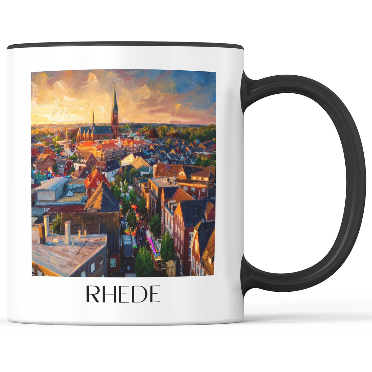 rhede-westmünsterland-deutschland-kaffeebecher-oil-painting-oelgemaelde