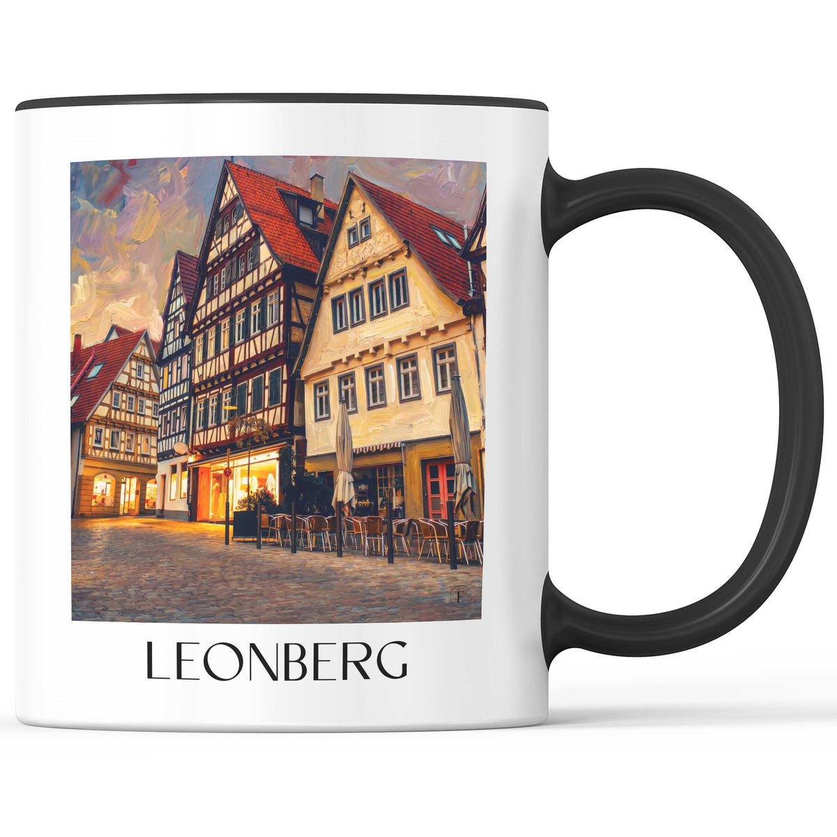 leonberg-heckengäu-deutschland-kaffeebecher-oil-painting-oelgemaelde