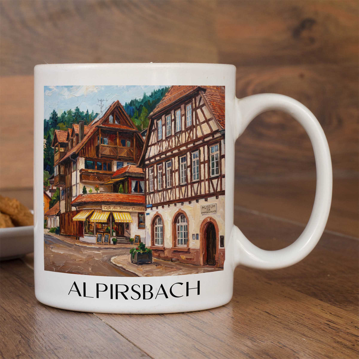 alpirsbach-schwarzwald-deutschland-kaffeebecher-oil-painting-oelgemaelde
