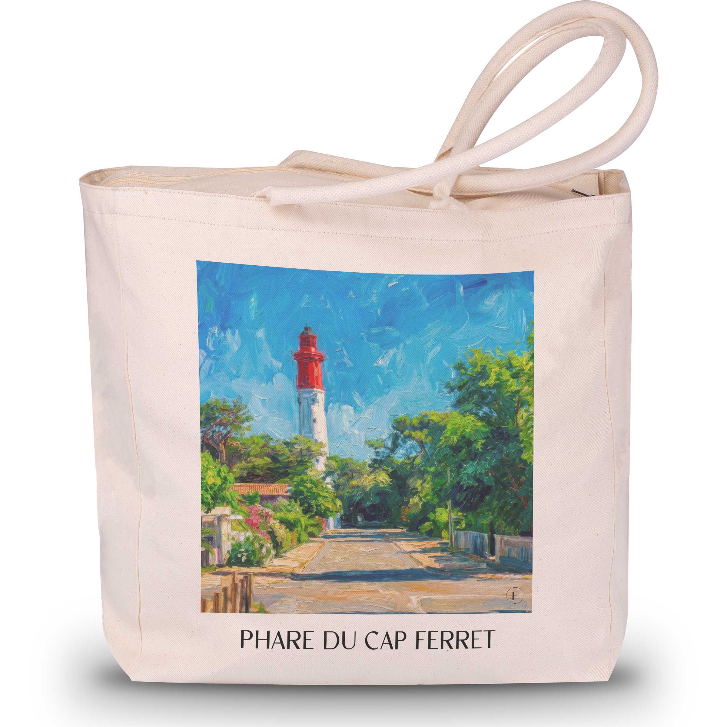 phare-du-cap-ferret-bassin-d'arcachon-frankreich-einkaufstasche-oil-painting-oelgemaelde