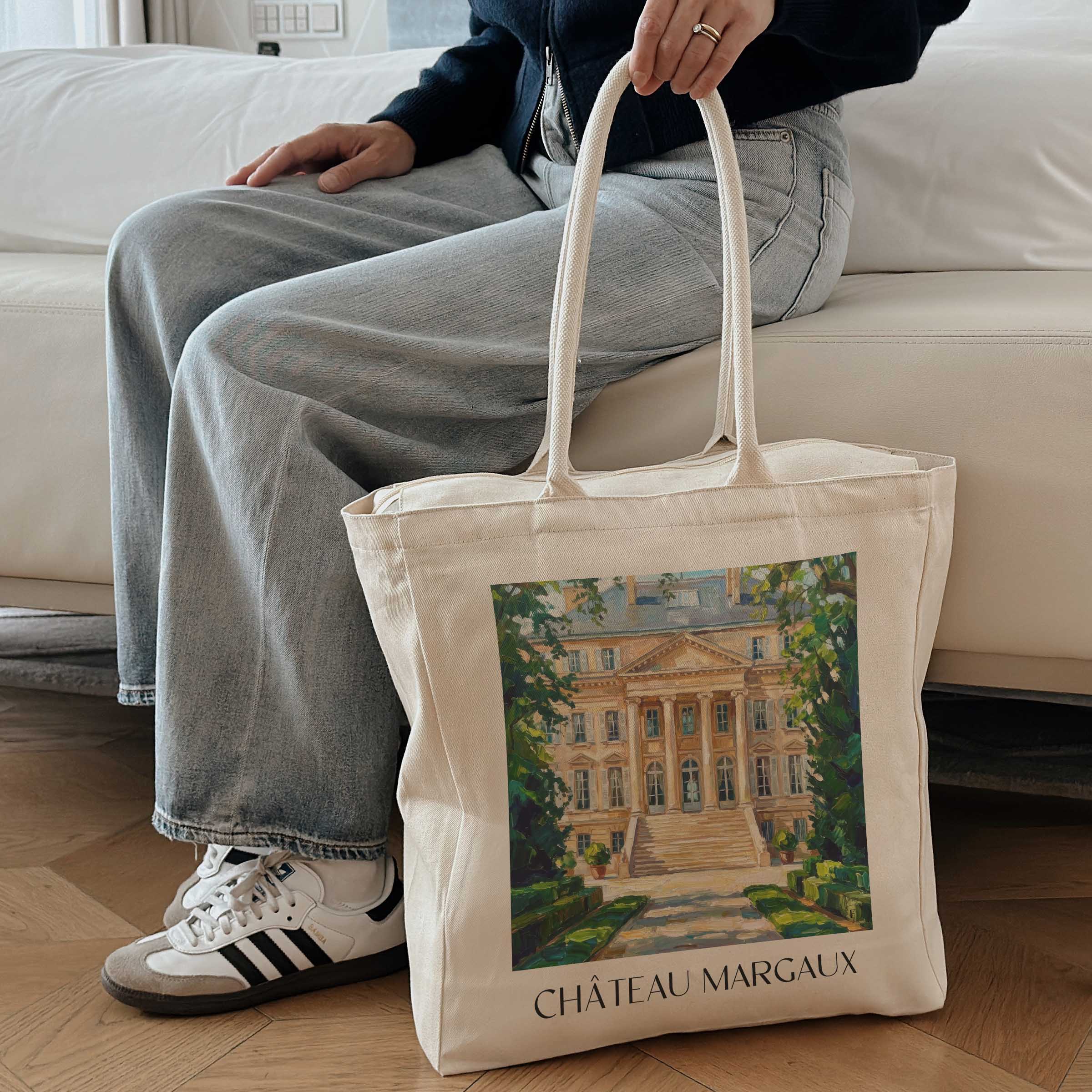 château-margaux-médoc-frankreich-einkaufstasche-oil-painting-oelgemaelde