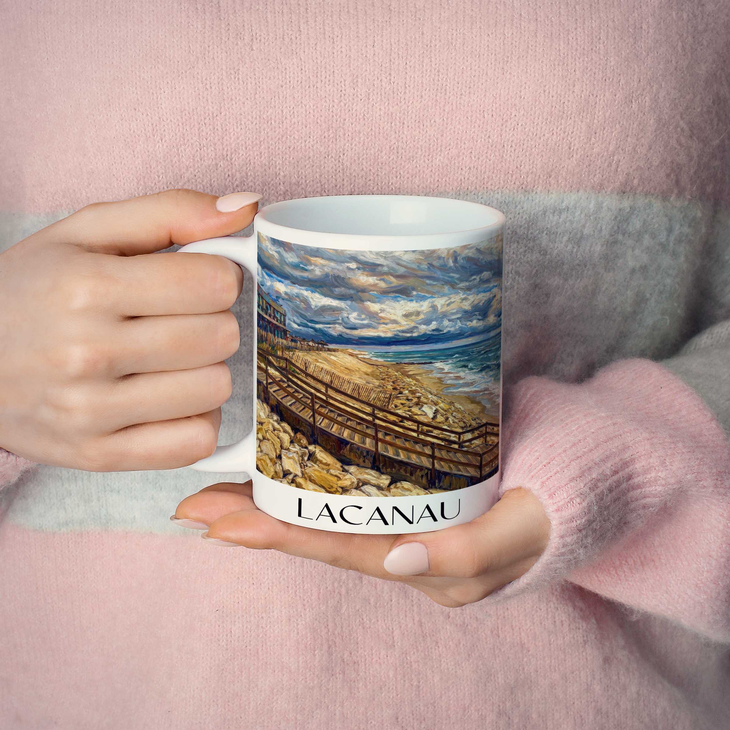 lacanau-côte-d'argent-frankreich-kaffeebecher-oil-painting-oelgemaelde