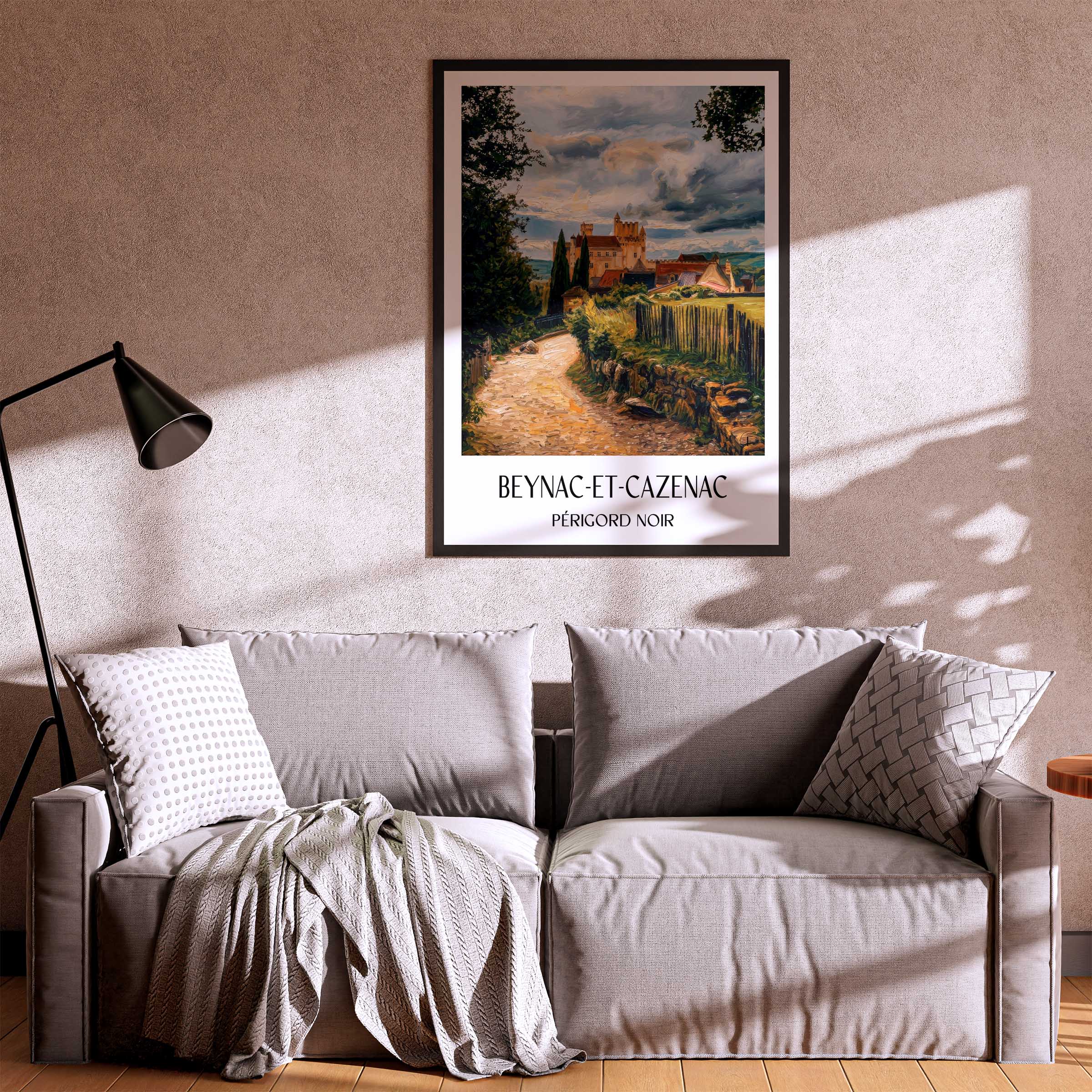 beynac-et-cazenac-périgord-noir-frankreich-poster-oil-painting-oelgemaelde