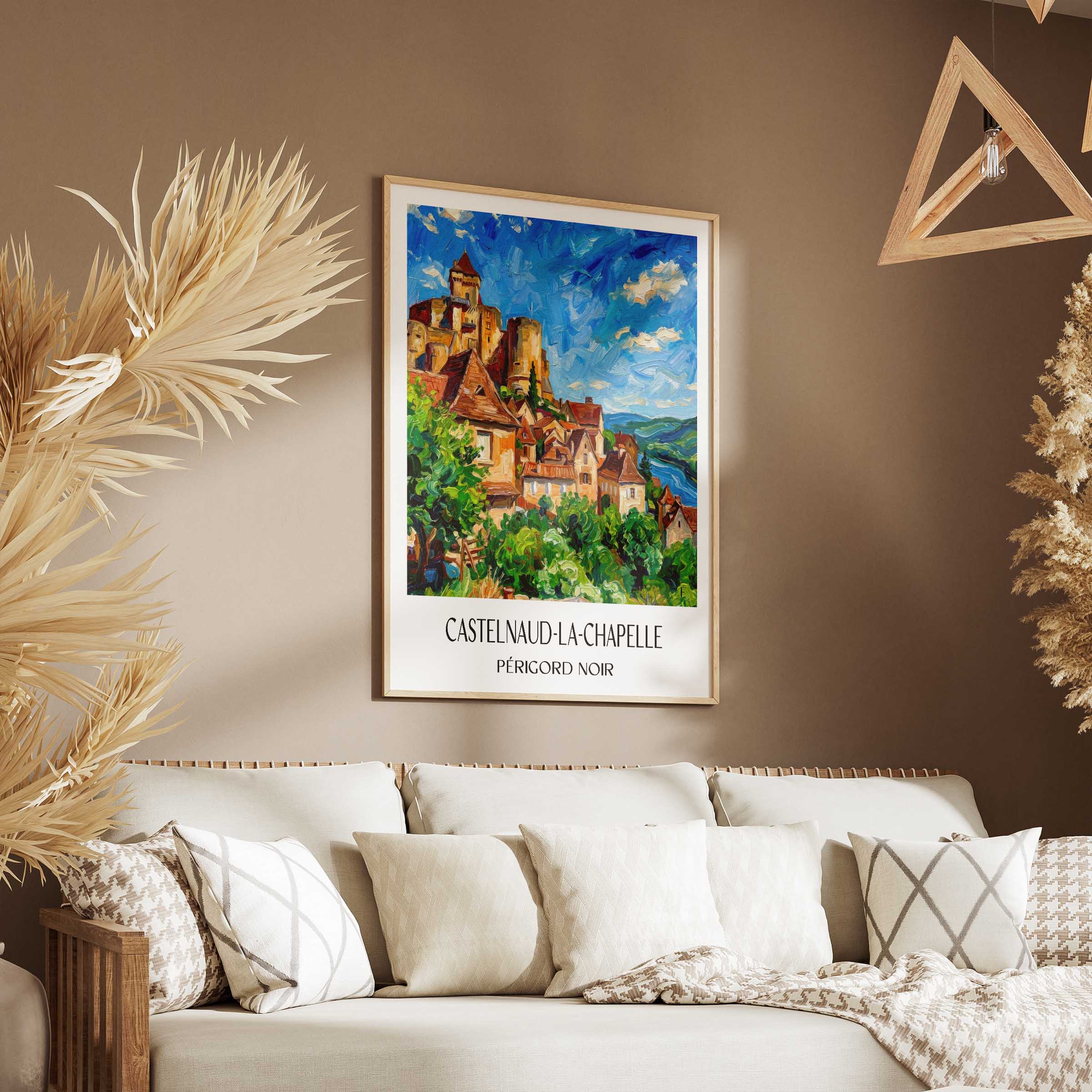 castelnaud-la-chapelle-périgord-noir-frankreich-poster-oil-painting-oelgemaelde