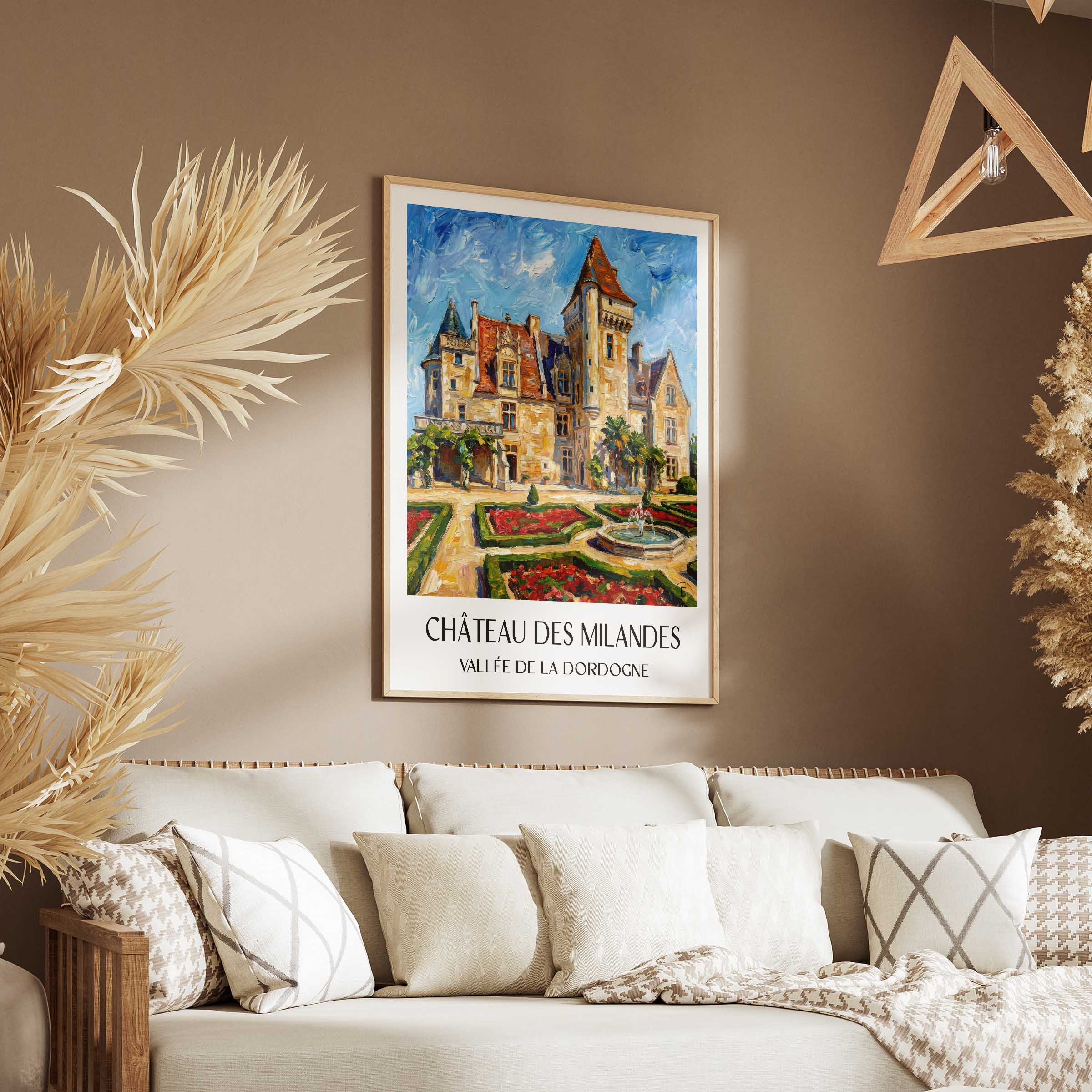 château-des-milandes-vallée-de-la-dordogne-frankreich-poster-oil-painting-oelgemaelde
