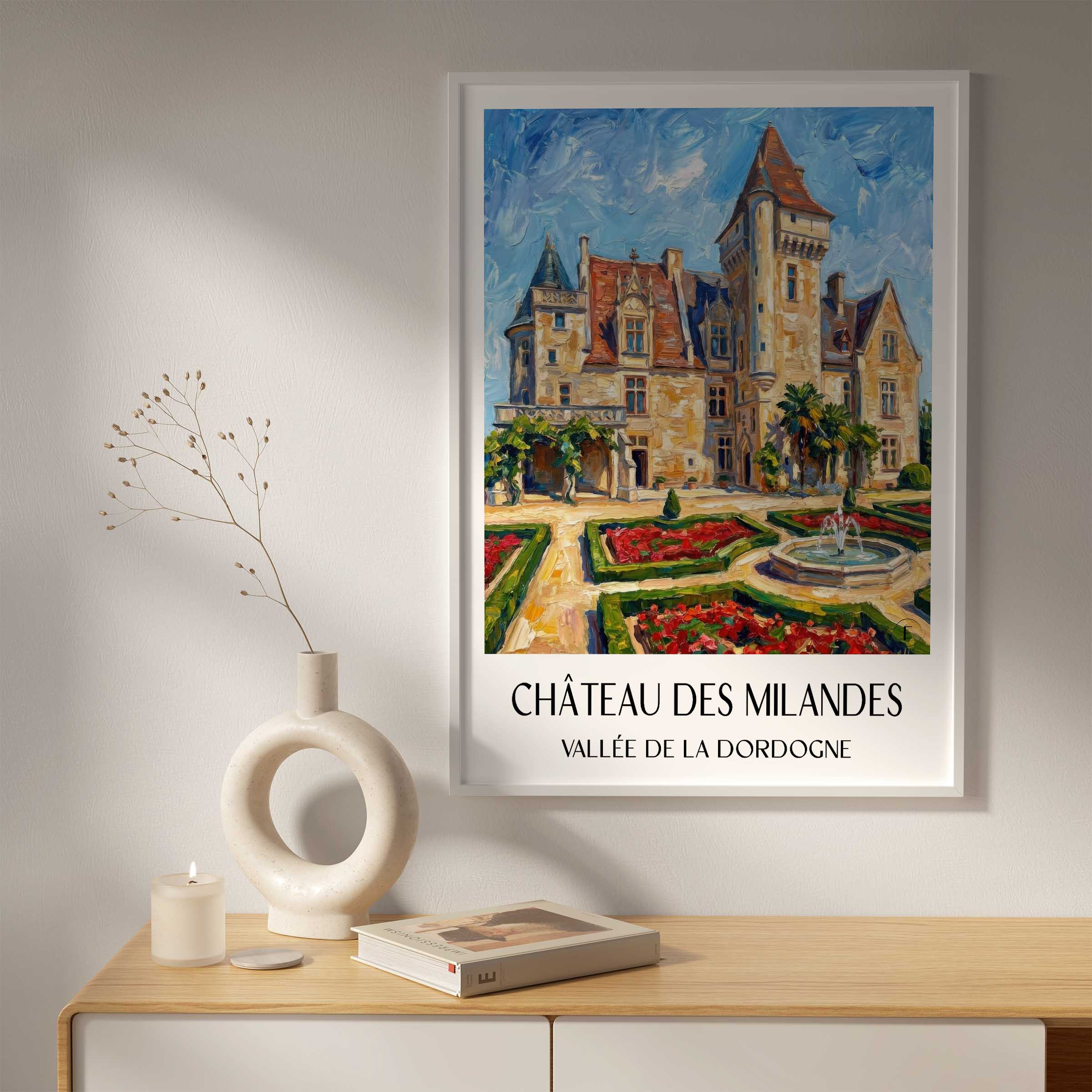 château-des-milandes-vallée-de-la-dordogne-frankreich-poster-oil-painting-oelgemaelde