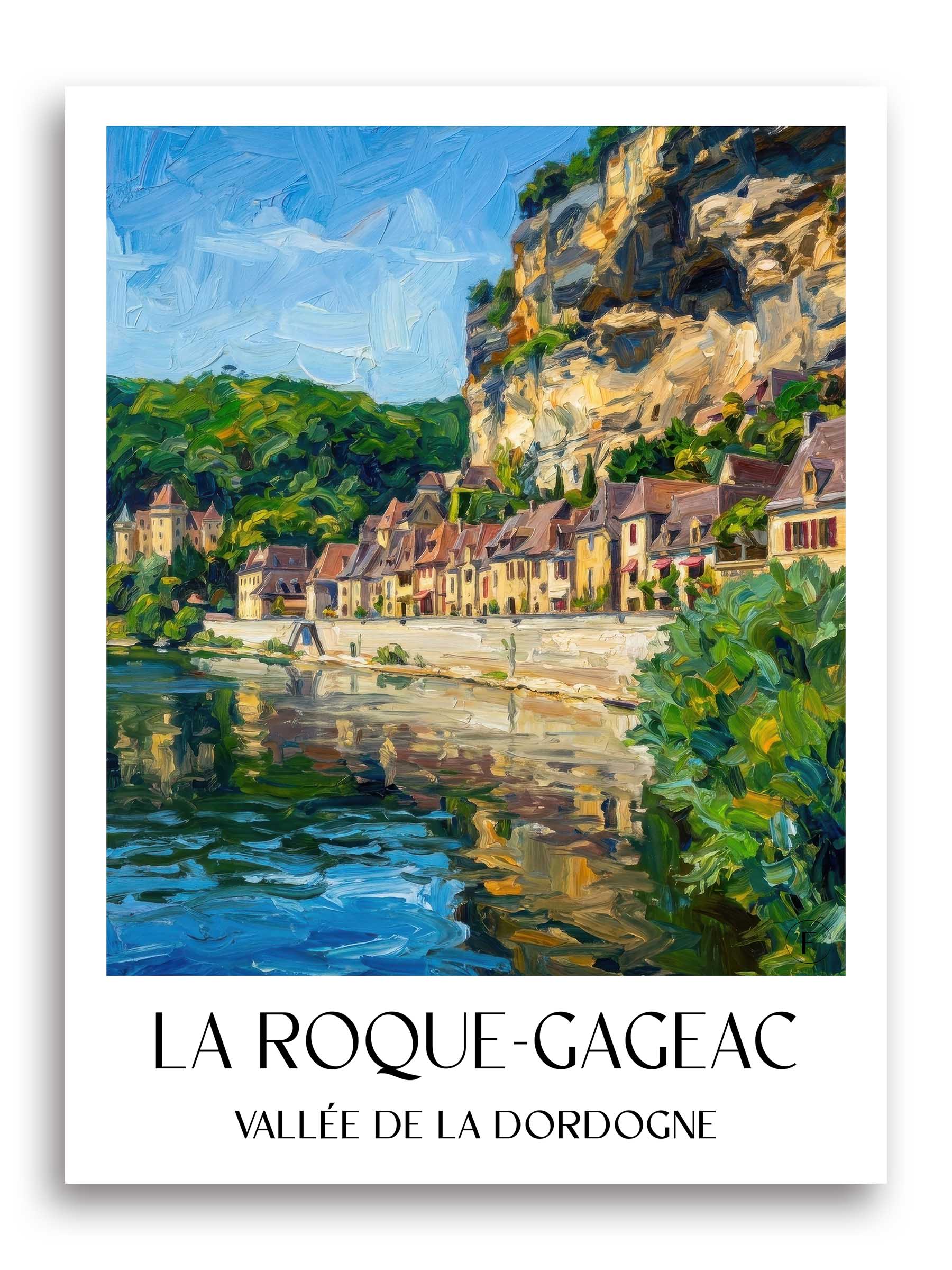 la-roque-gageac-vallée-de-la-dordogne-frankreich-poster-oil-painting-oelgemaelde
