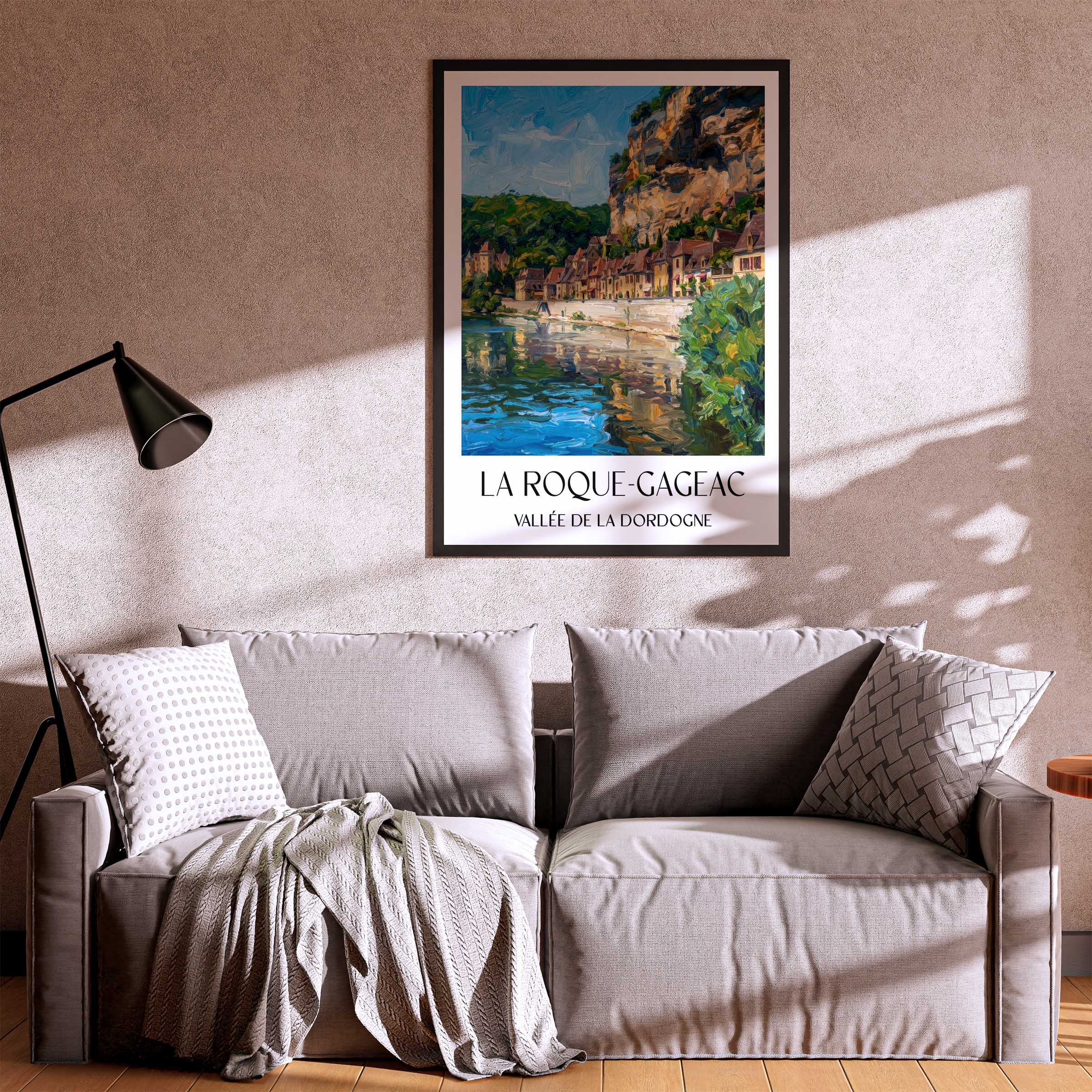 la-roque-gageac-vallée-de-la-dordogne-frankreich-poster-oil-painting-oelgemaelde