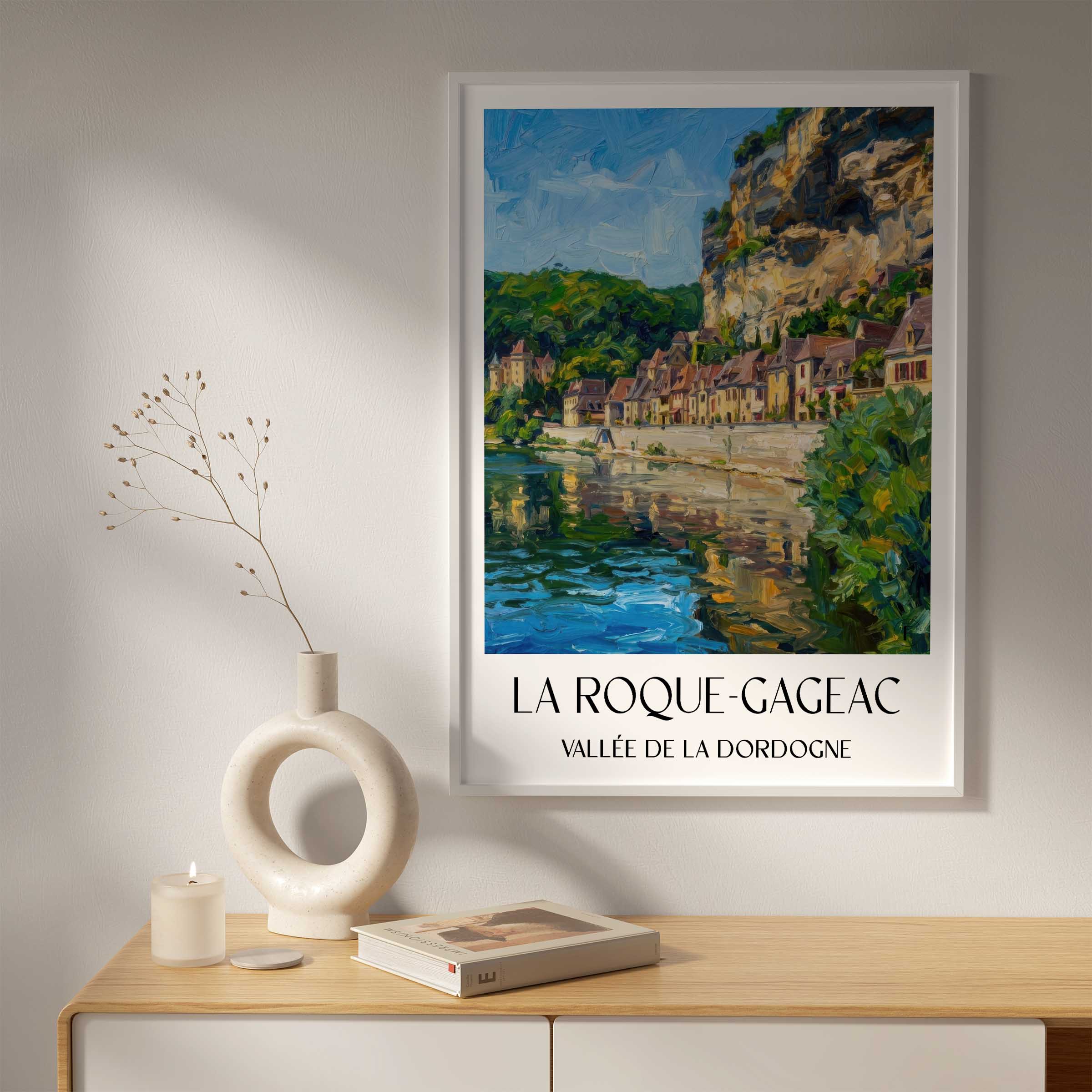 la-roque-gageac-vallée-de-la-dordogne-frankreich-poster-oil-painting-oelgemaelde