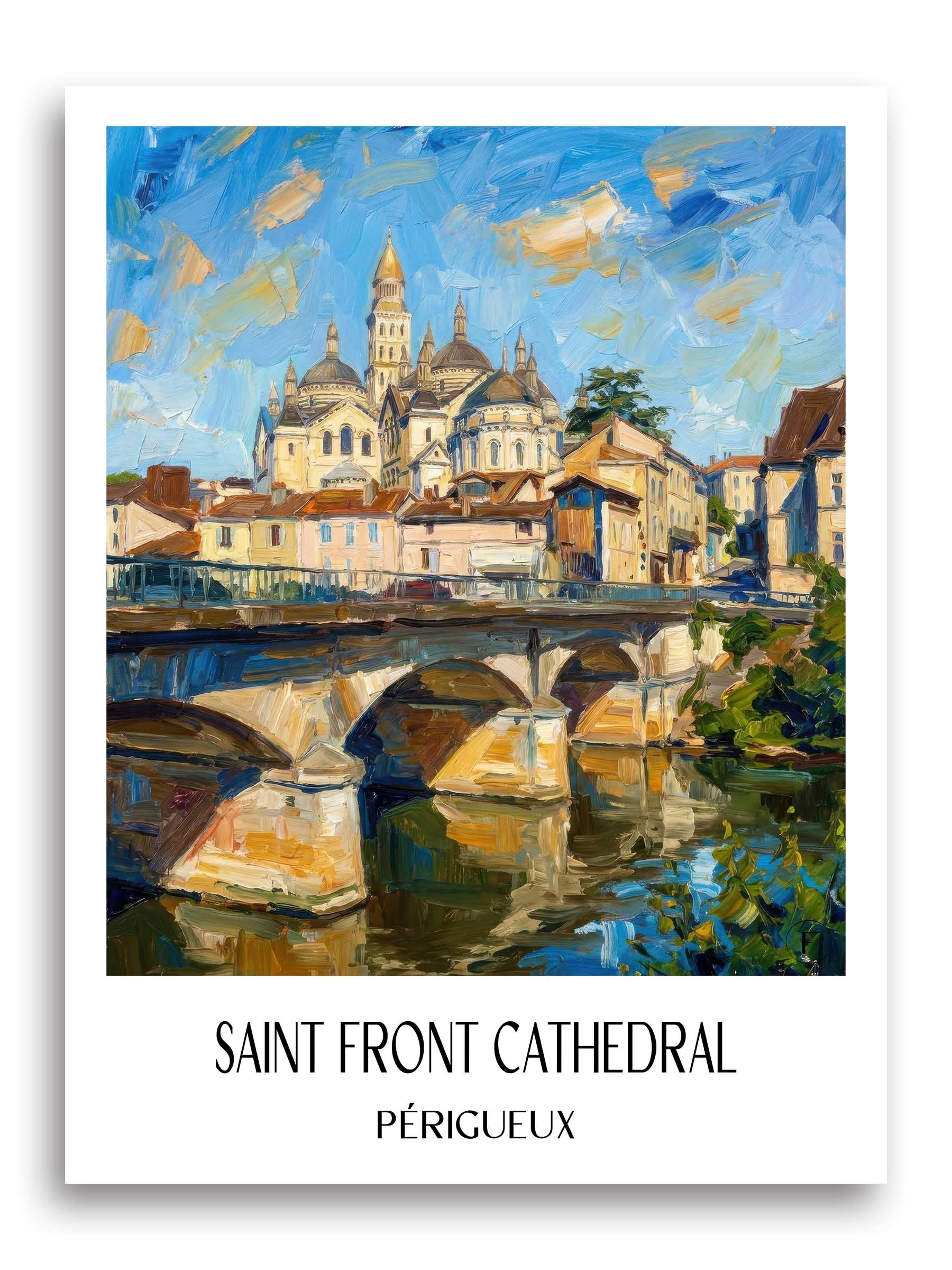 Cathédrale Saint-Front Poster - Périgueux - Frankreich Kunstdruck - Ölgemälde von A4 bis A1