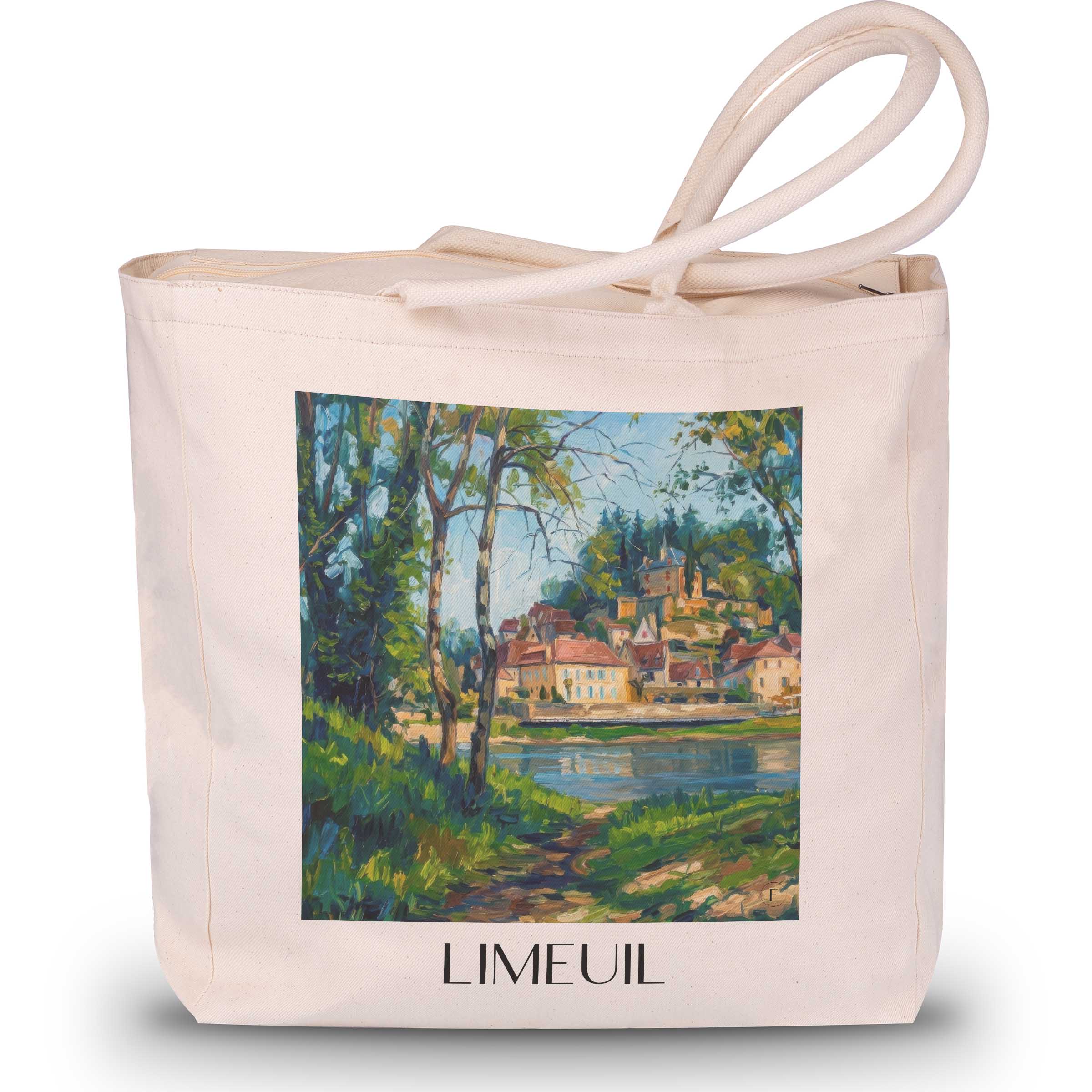 Limeuil Shopping Tasche - Vallée de la Dordogne - Frankreich Tote Bag - Einkaufstasche im Ölgemälde Stil