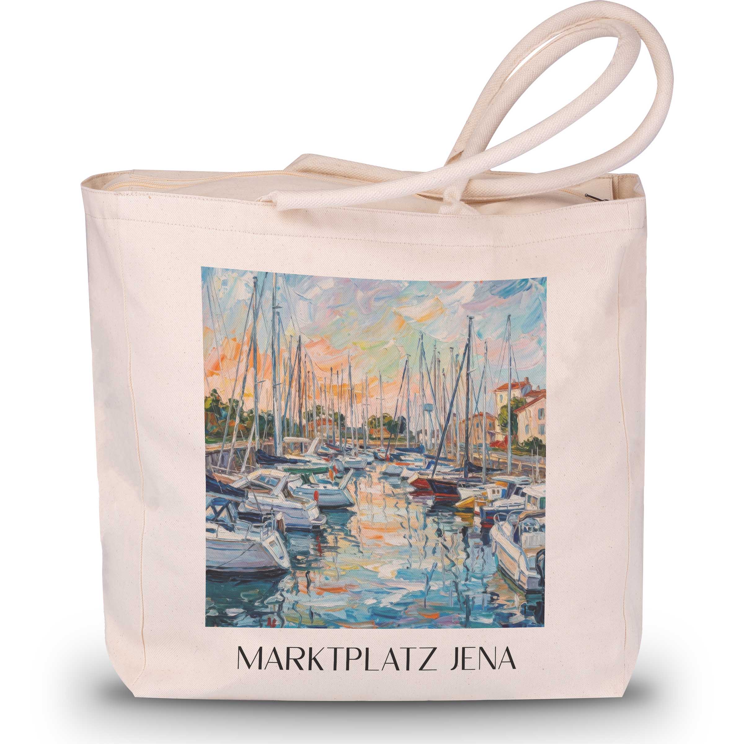 port-de-saint-martin-île-de-ré-frankreich-einkaufstasche-oil-painting-oelgemaelde