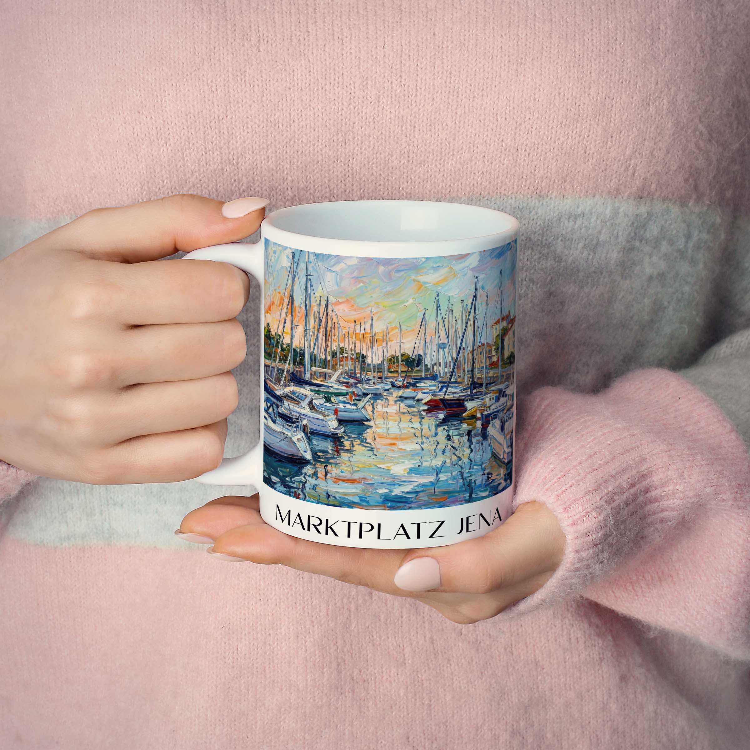 port-de-saint-martin-île-de-ré-frankreich-kaffeebecher-oil-painting-oelgemaelde