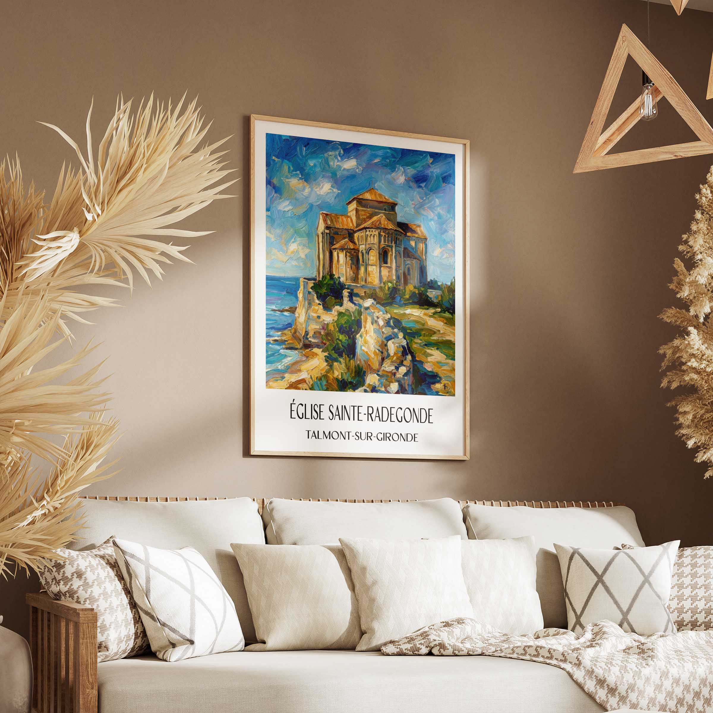 église-sainte-radegonde-talmont-sur-gironde-frankreich-poster-oil-painting-oelgemaelde