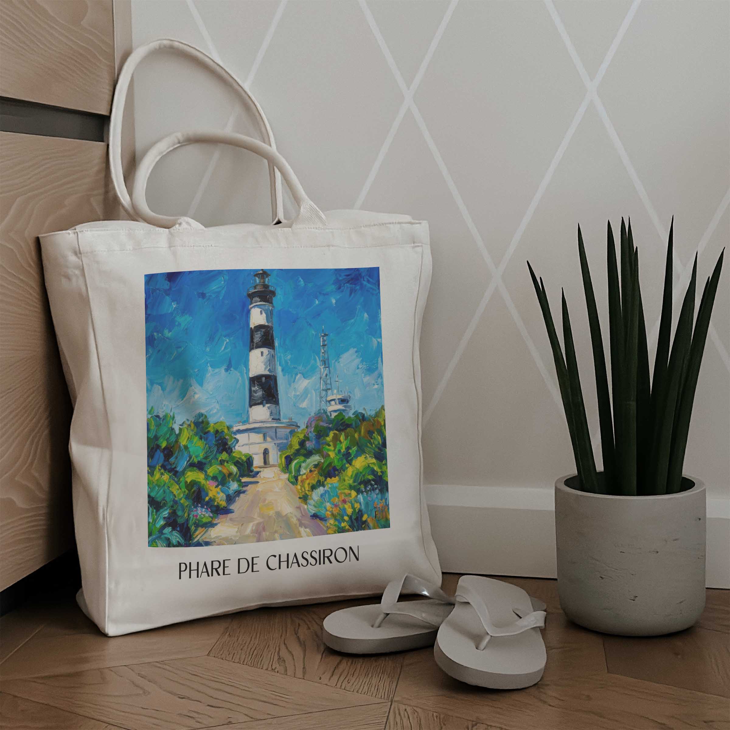 phare-de-chassiron-île-d'oléron-frankreich-einkaufstasche-oil-painting-oelgemaelde