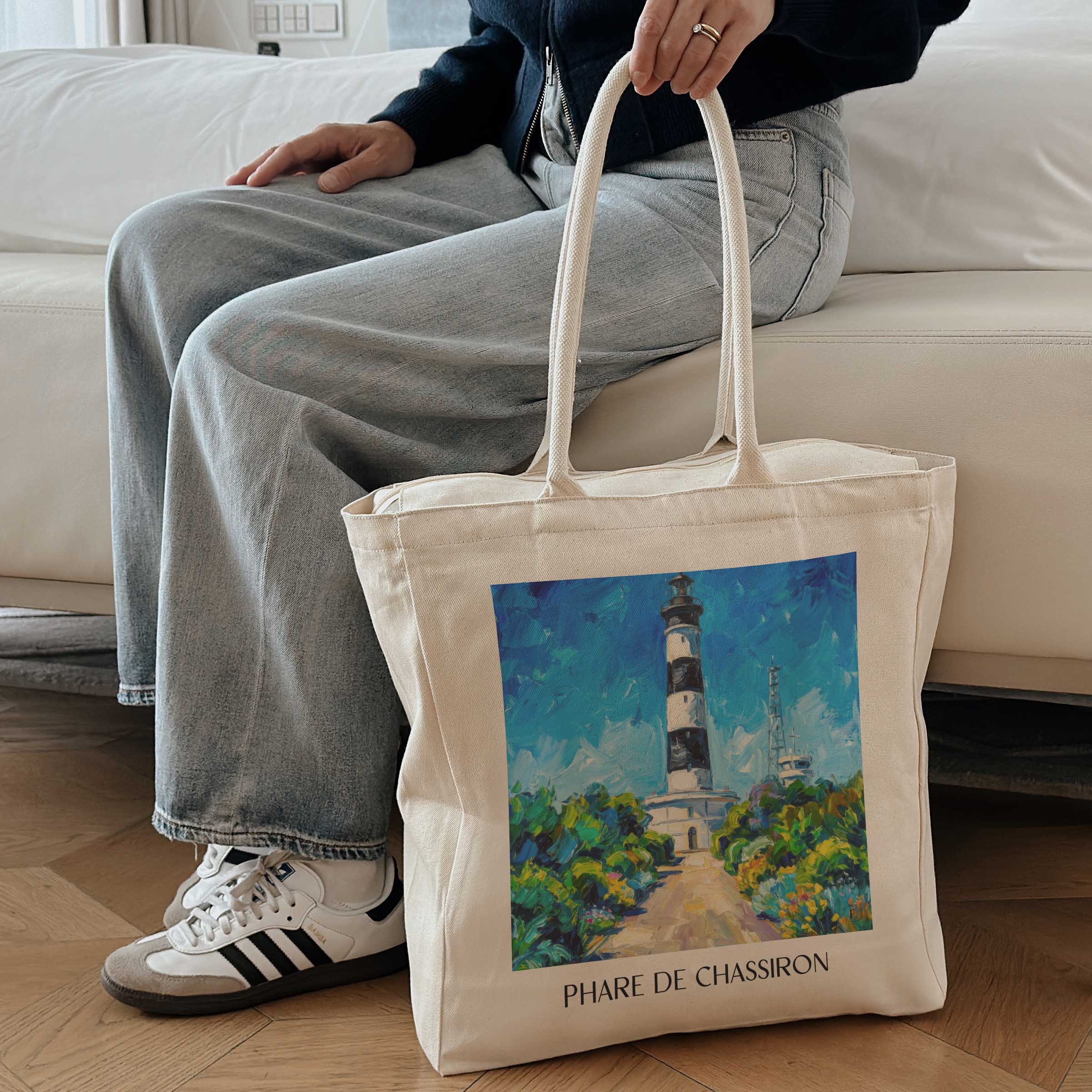phare-de-chassiron-île-d'oléron-frankreich-einkaufstasche-oil-painting-oelgemaelde