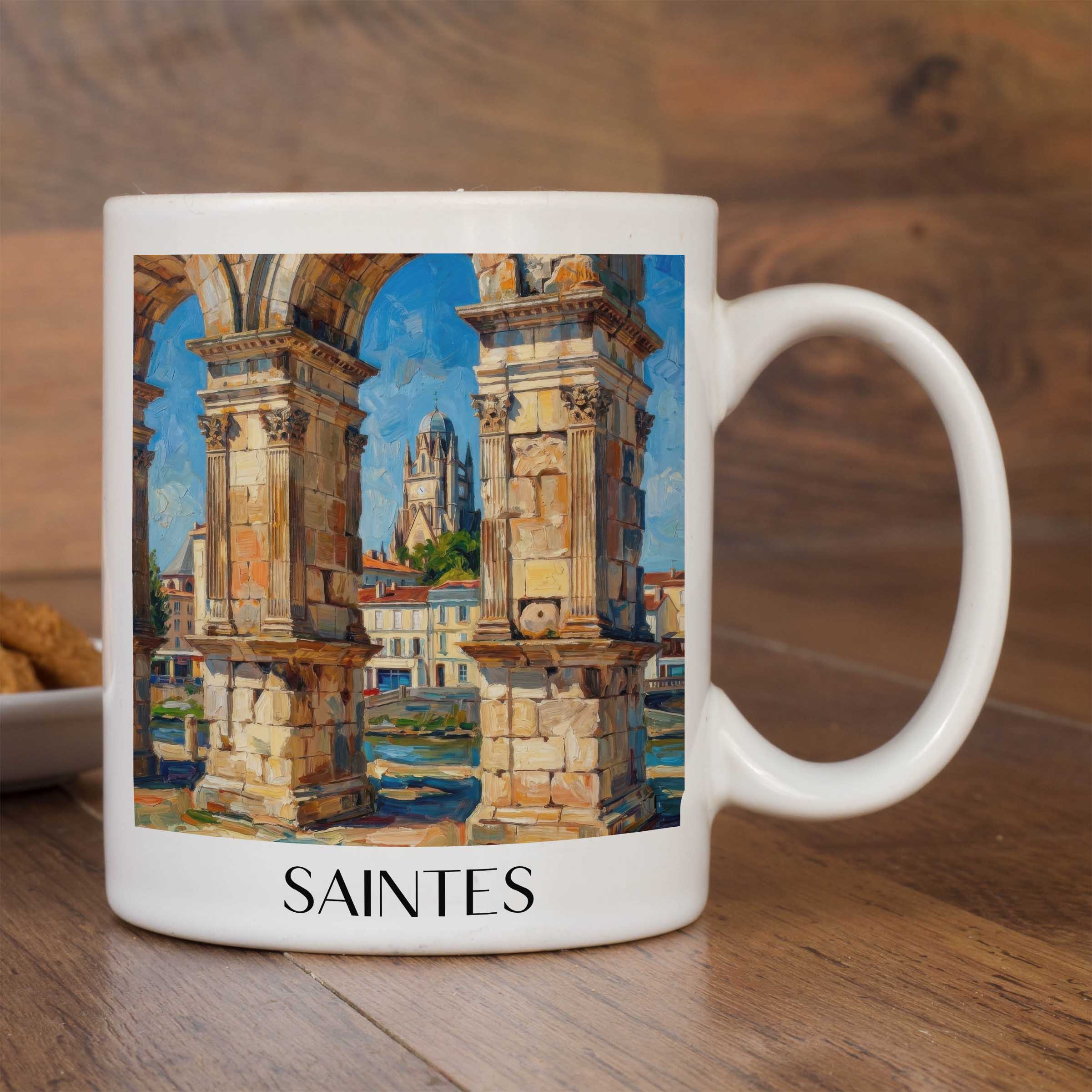 saintes-charente-maritime-frankreich-kaffeebecher-oil-painting-oelgemaelde