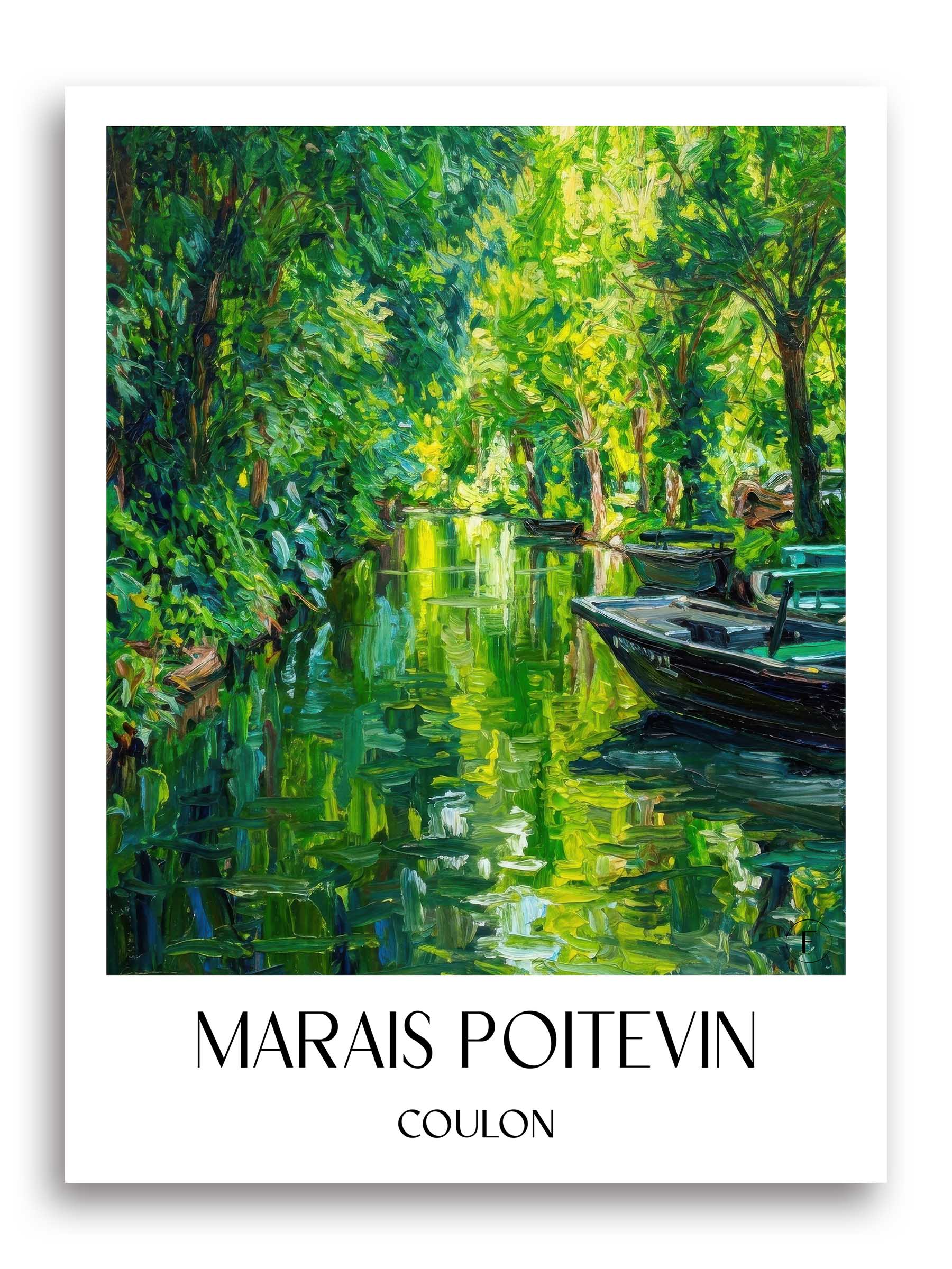 marais-poitevin-coulon-frankreich-poster-oil-painting-oelgemaelde