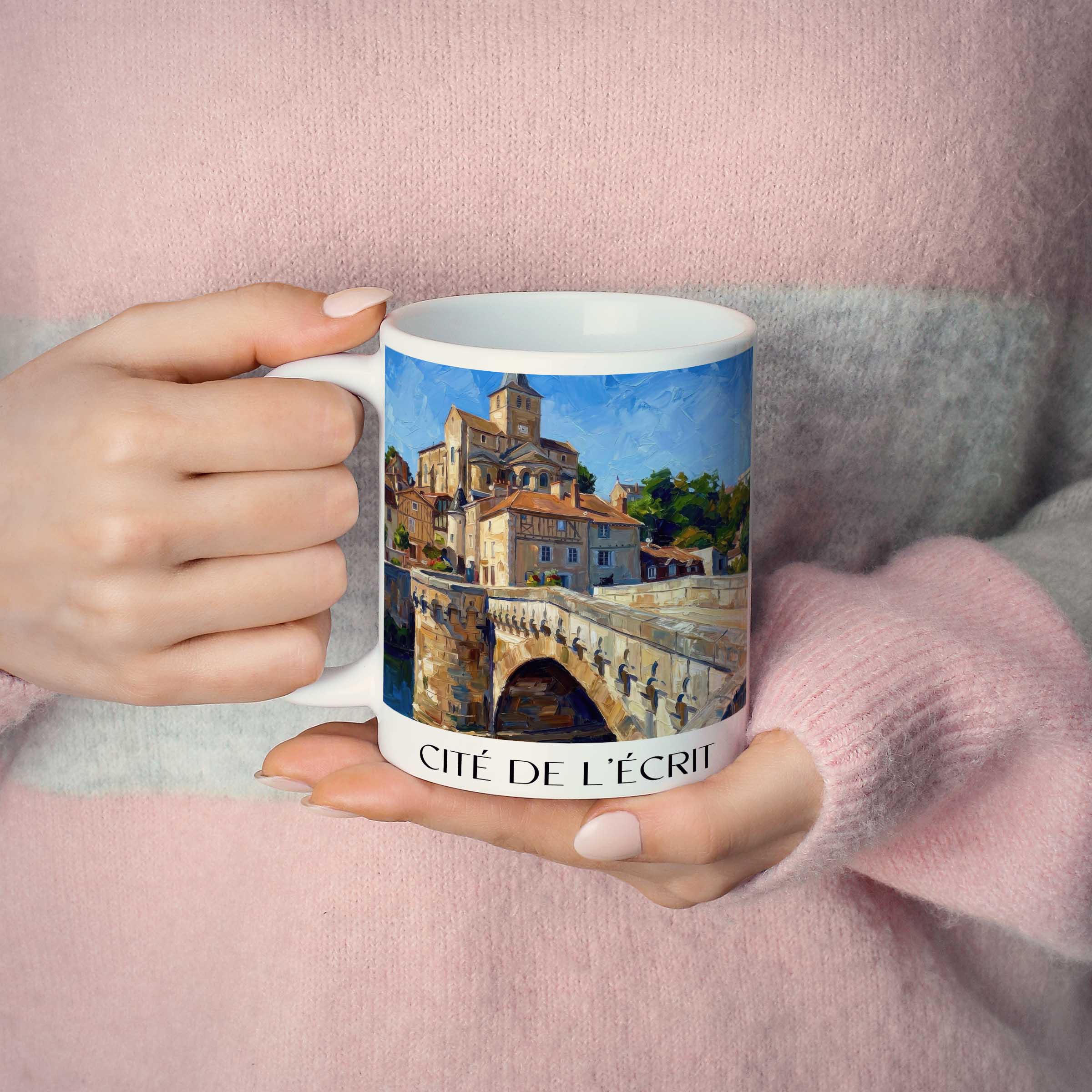cité-de-l'écrit-montmorillon-frankreich-kaffeebecher-oil-painting-oelgemaelde