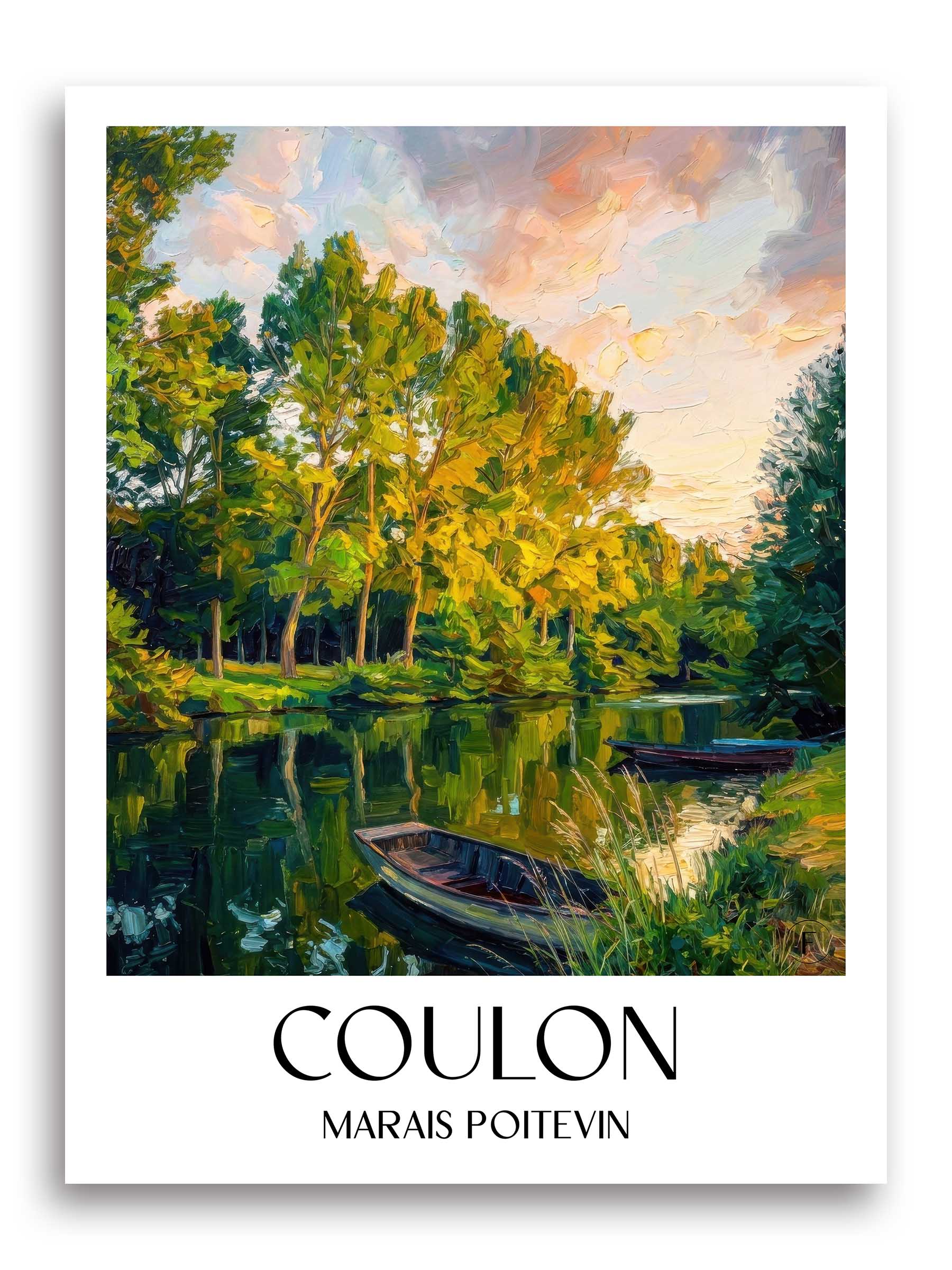 coulon-marais-poitevin-frankreich-poster-oil-painting-oelgemaelde