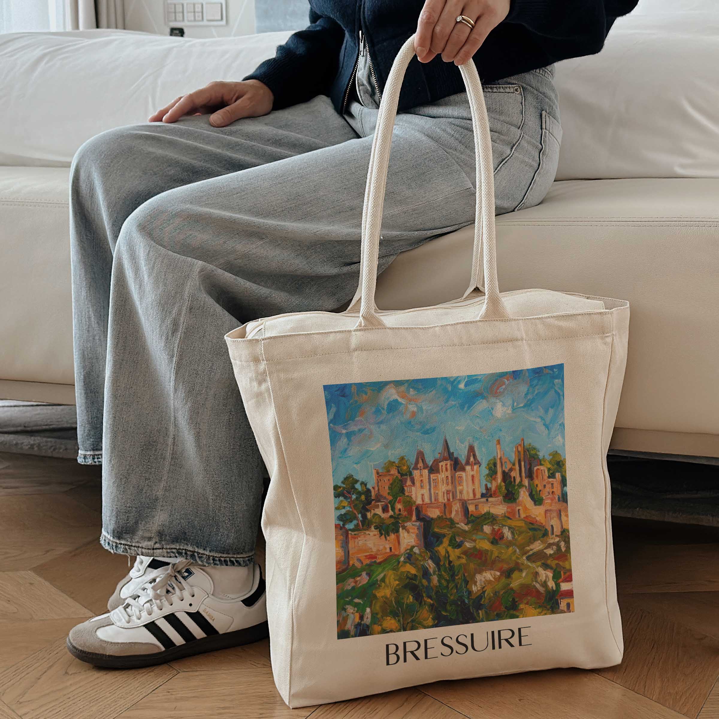 bressuire-deux-sèvres-frankreich-einkaufstasche-oil-painting-oelgemaelde
