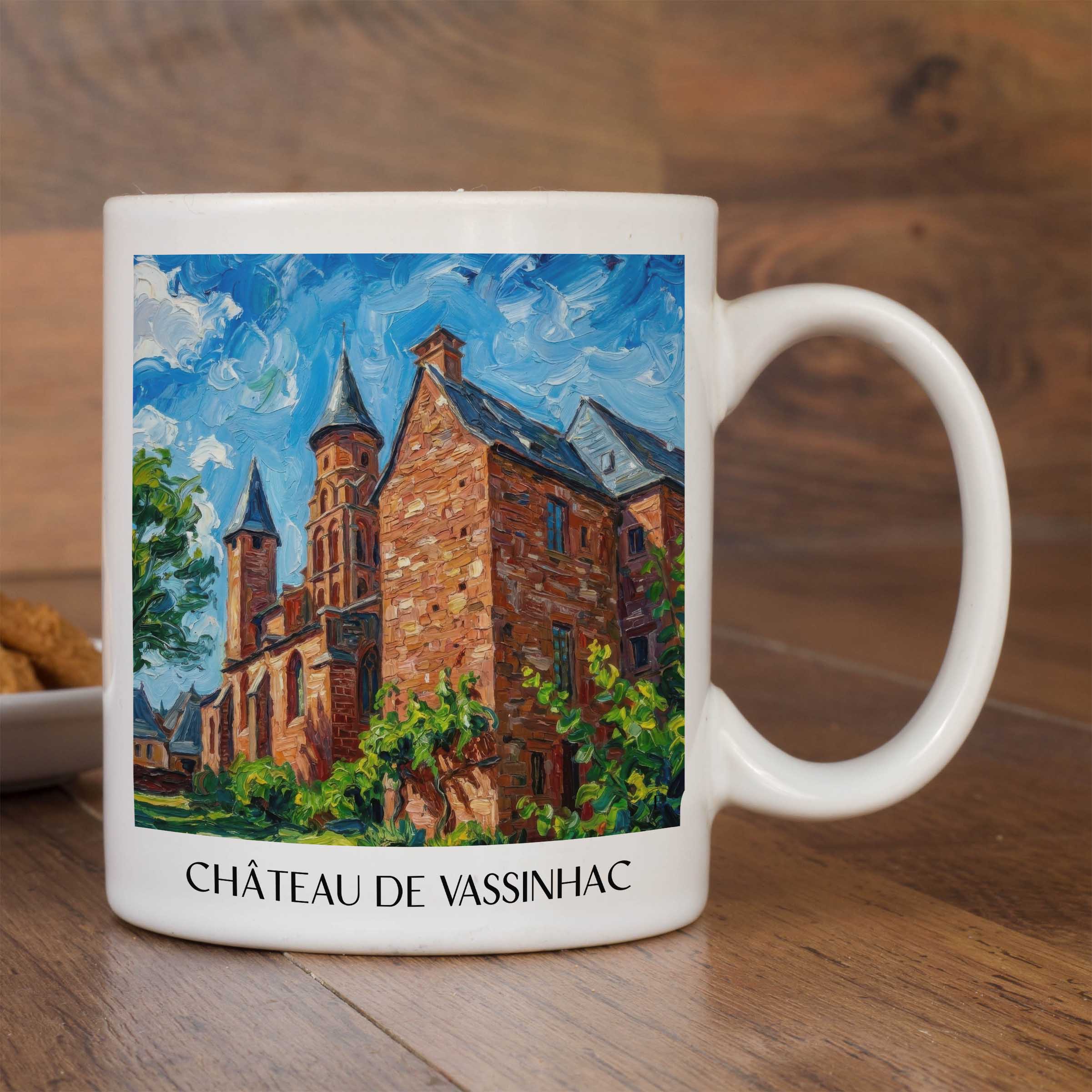 château-de-vassinhac-collonges-la-rouge-frankreich-kaffeebecher-oil-painting-oelgemaelde
