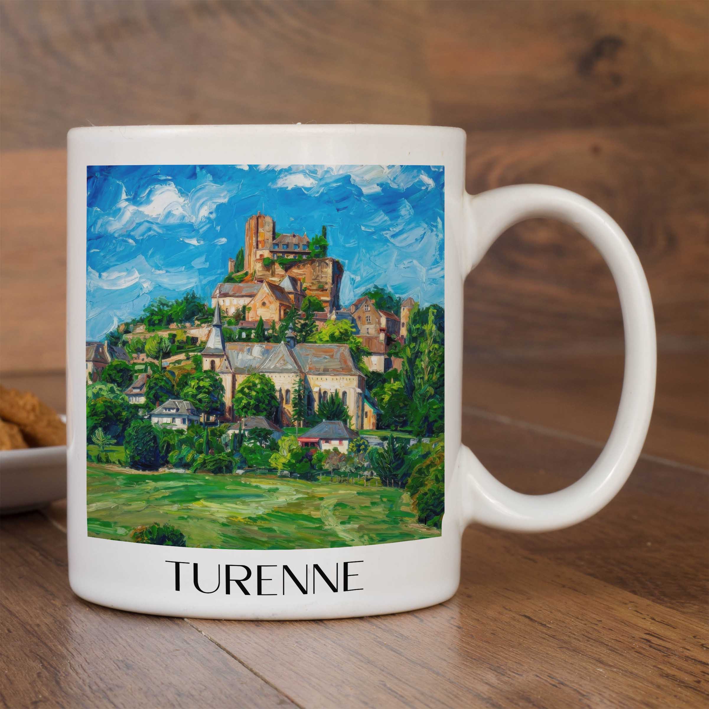 turenne-corrèze-frankreich-kaffeebecher-oil-painting-oelgemaelde