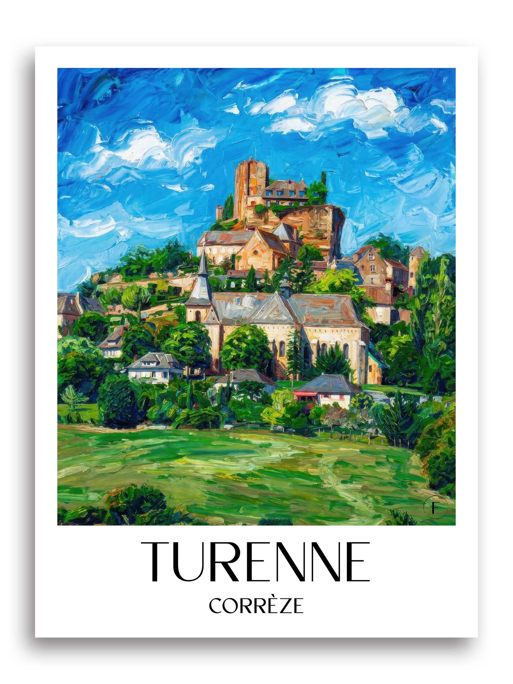 turenne-corrèze-frankreich-poster-oil-painting-oelgemaelde