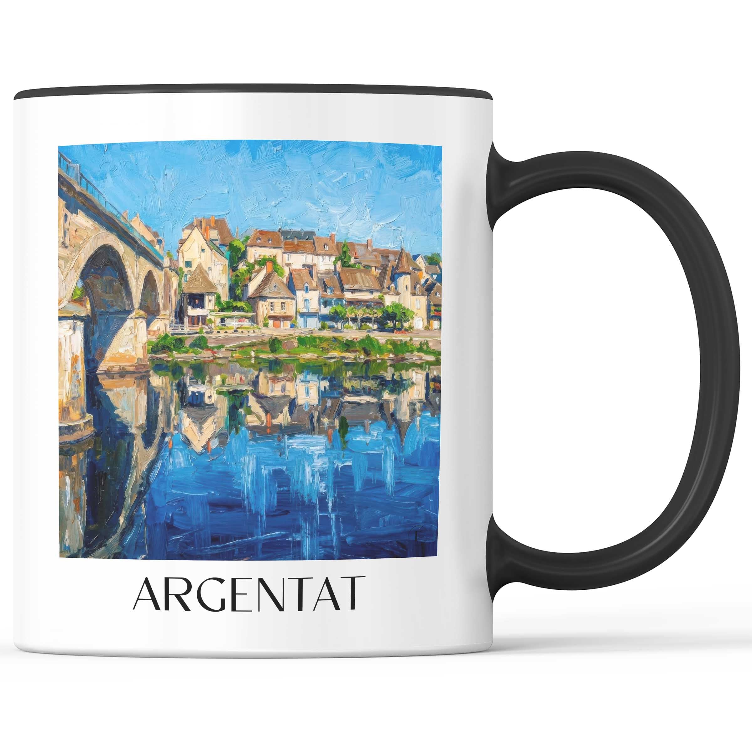 argentat-corrèze-frankreich-kaffeebecher-oil-painting-oelgemaelde