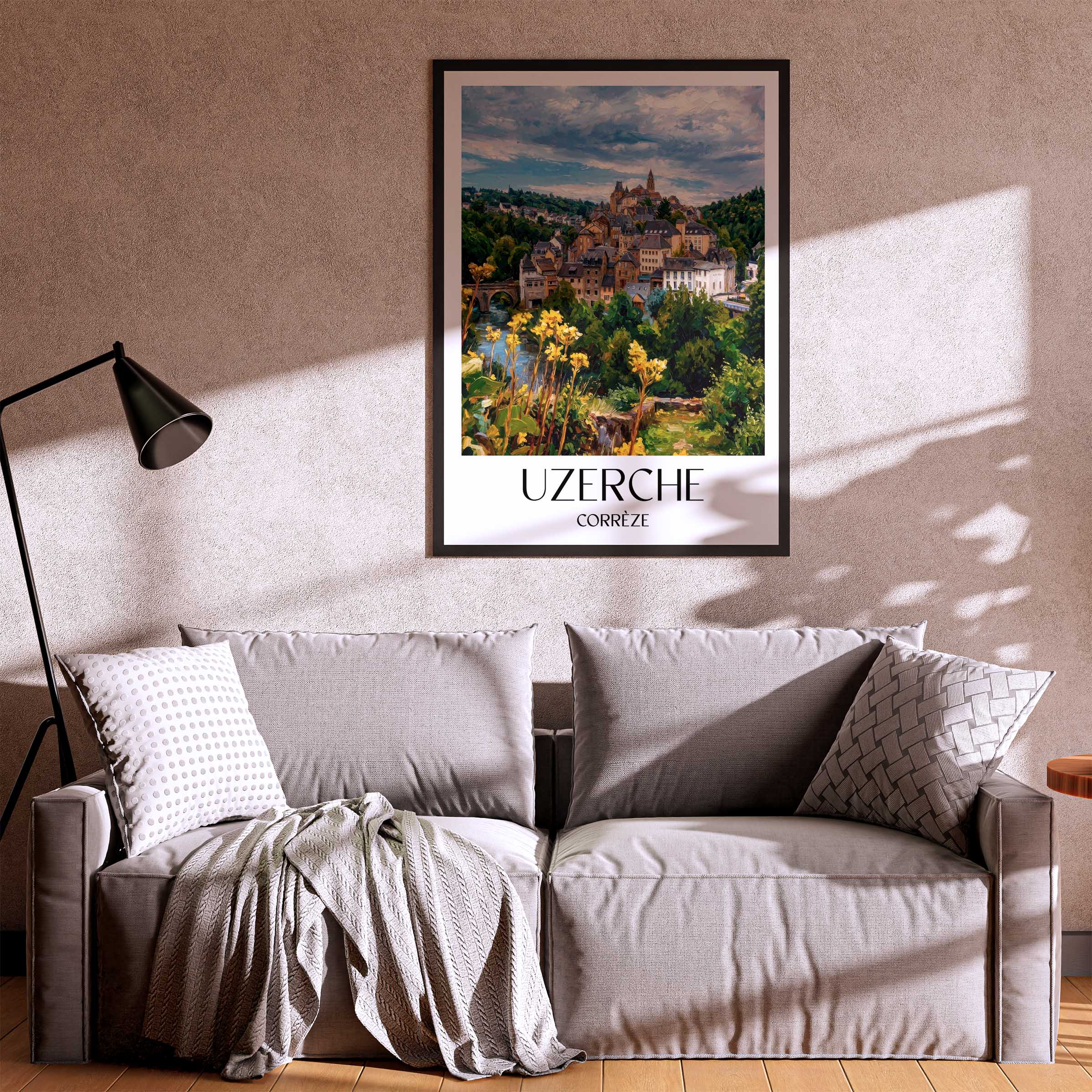 uzerche-corrèze-frankreich-poster-oil-painting-oelgemaelde
