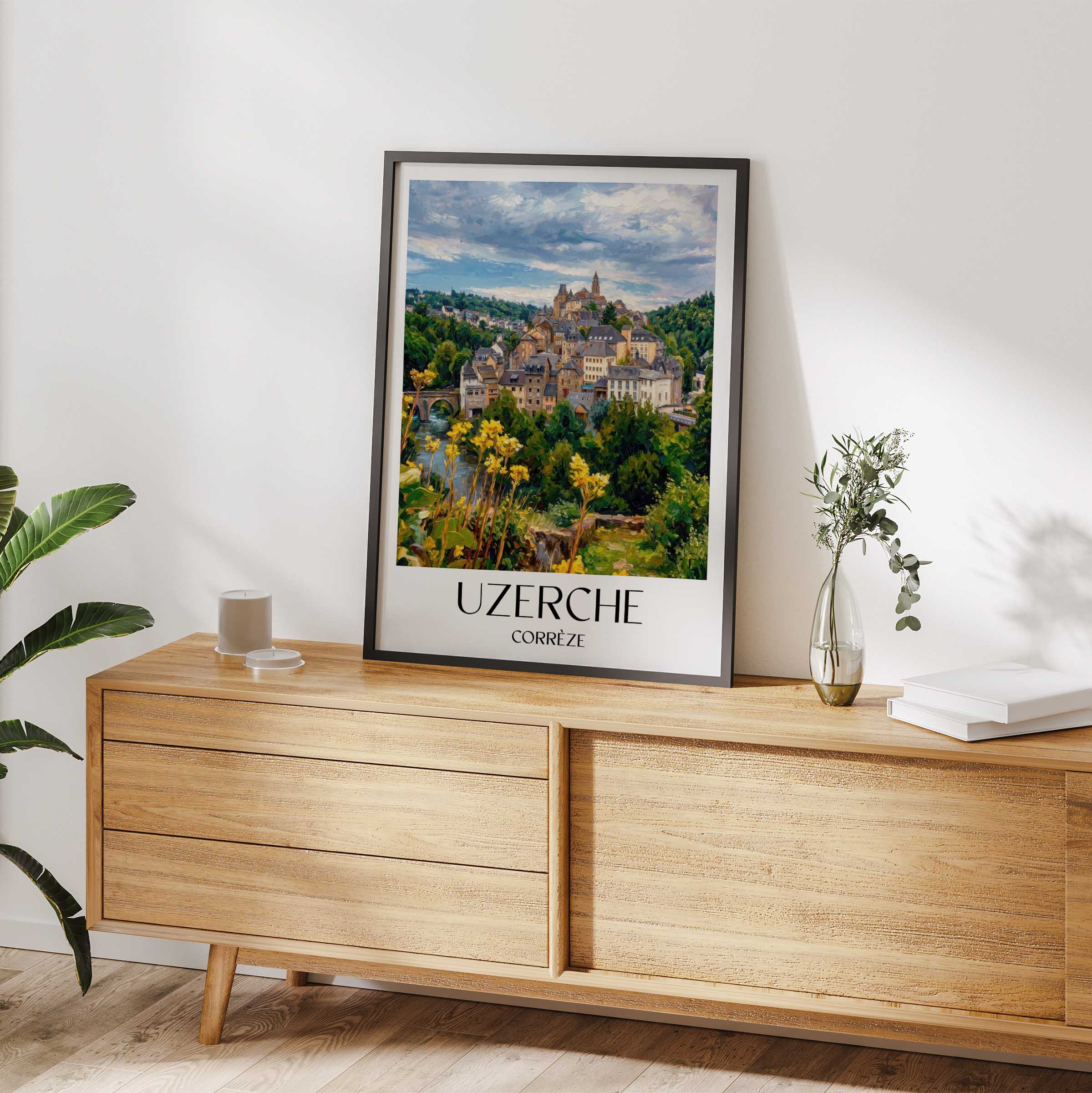 uzerche-corrèze-frankreich-poster-oil-painting-oelgemaelde
