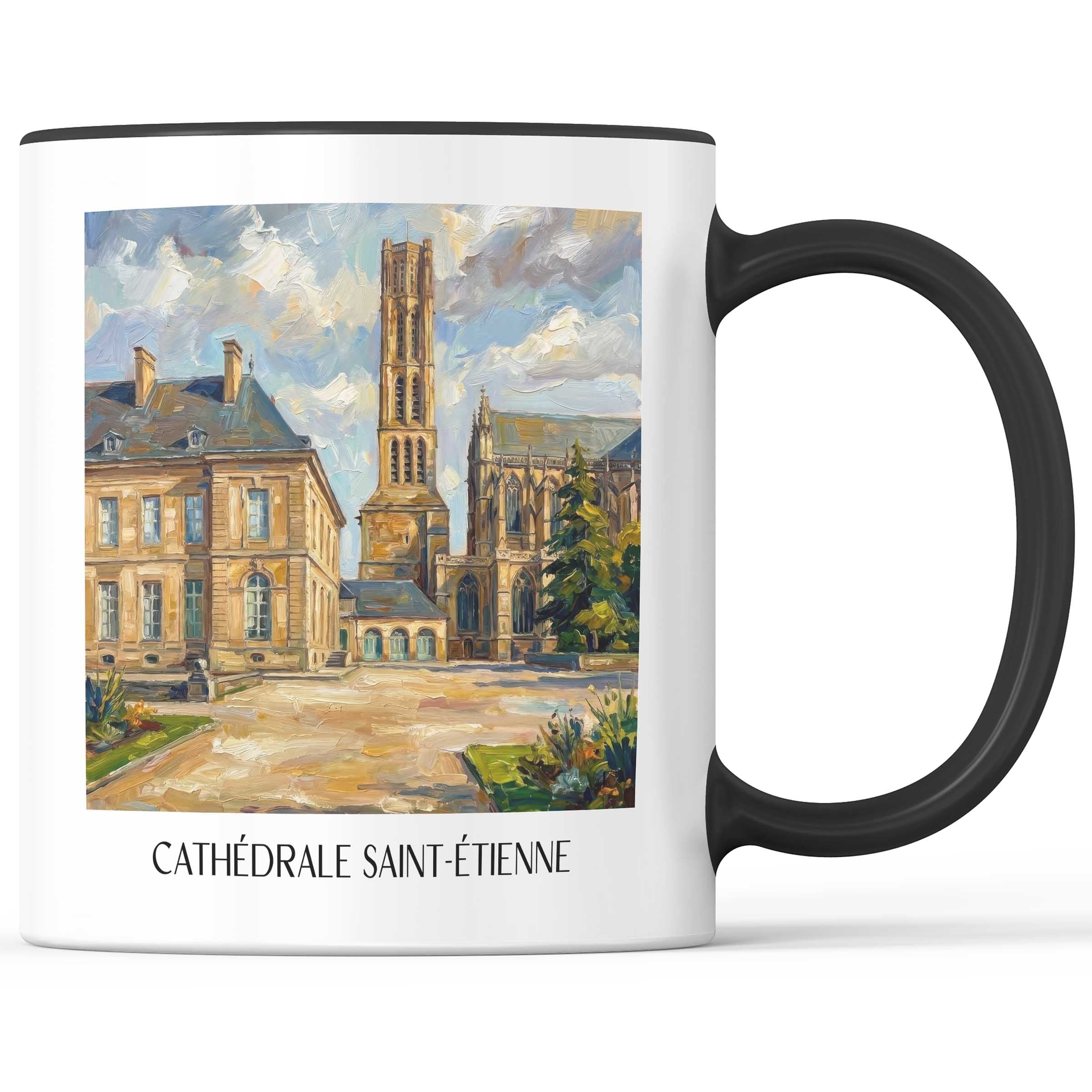cathédrale-saint-étienne-limoges-frankreich-kaffeebecher-oil-painting-oelgemaelde