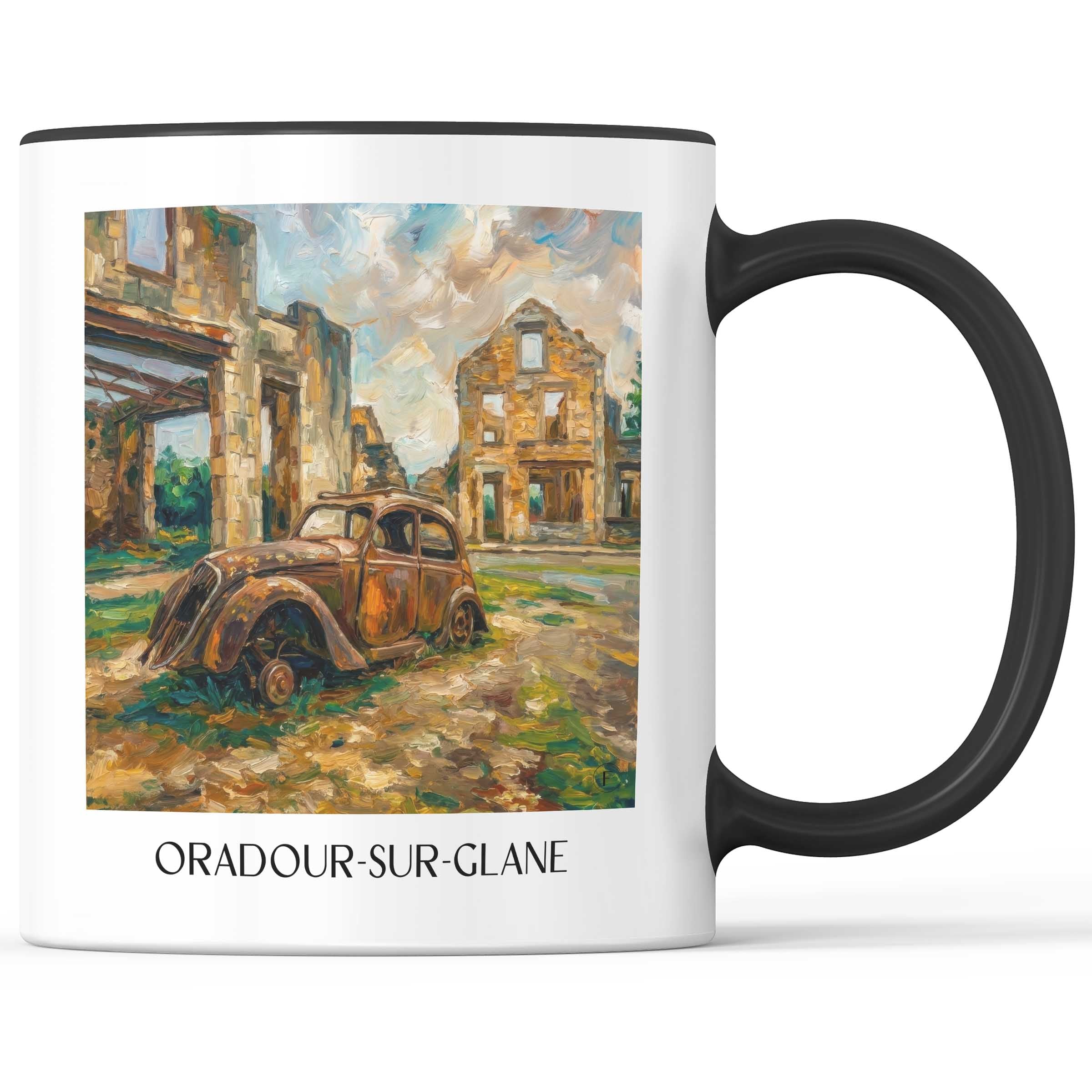oradour-sur-glane-haute-vienne-frankreich-kaffeebecher-oil-painting-oelgemaelde