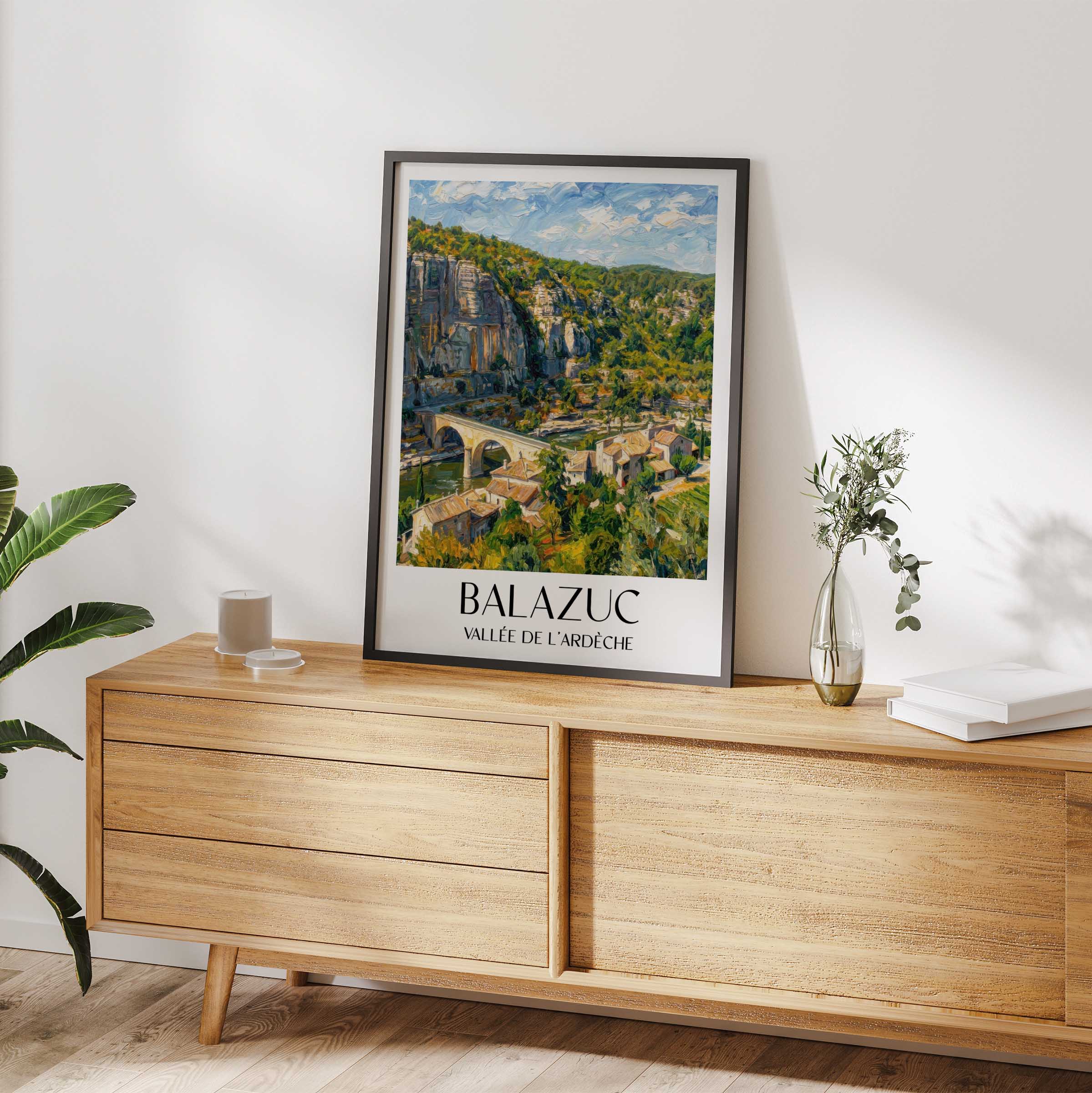balazuc-vallée-de-l'ardèche-frankreich-poster-oil-painting-oelgemaelde