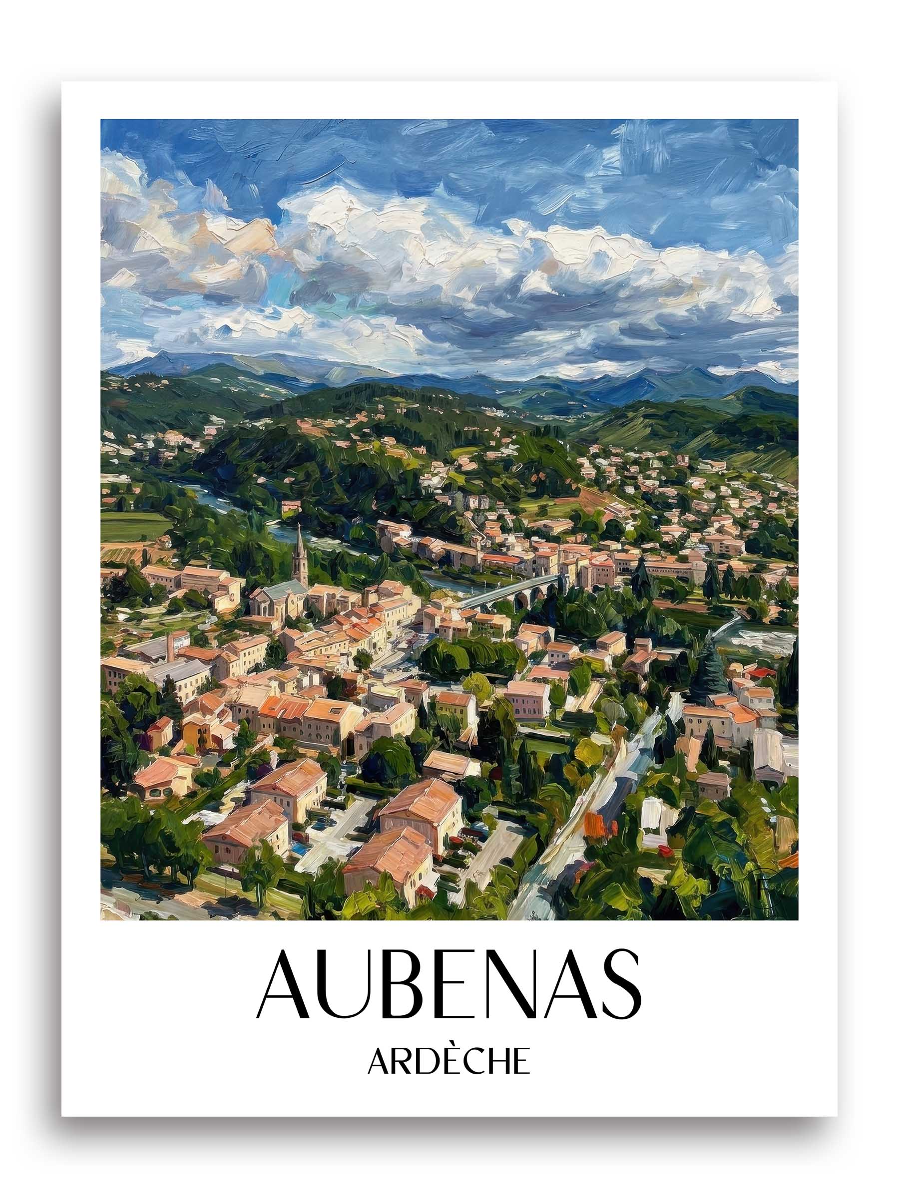 aubenas-ardèche-frankreich-poster-oil-painting-oelgemaelde
