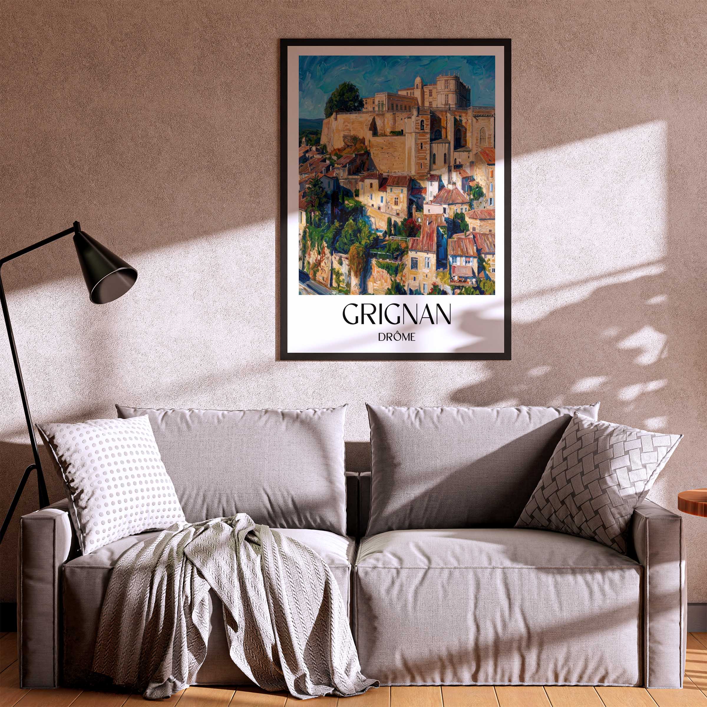 grignan-drôme-frankreich-poster-oil-painting-oelgemaelde