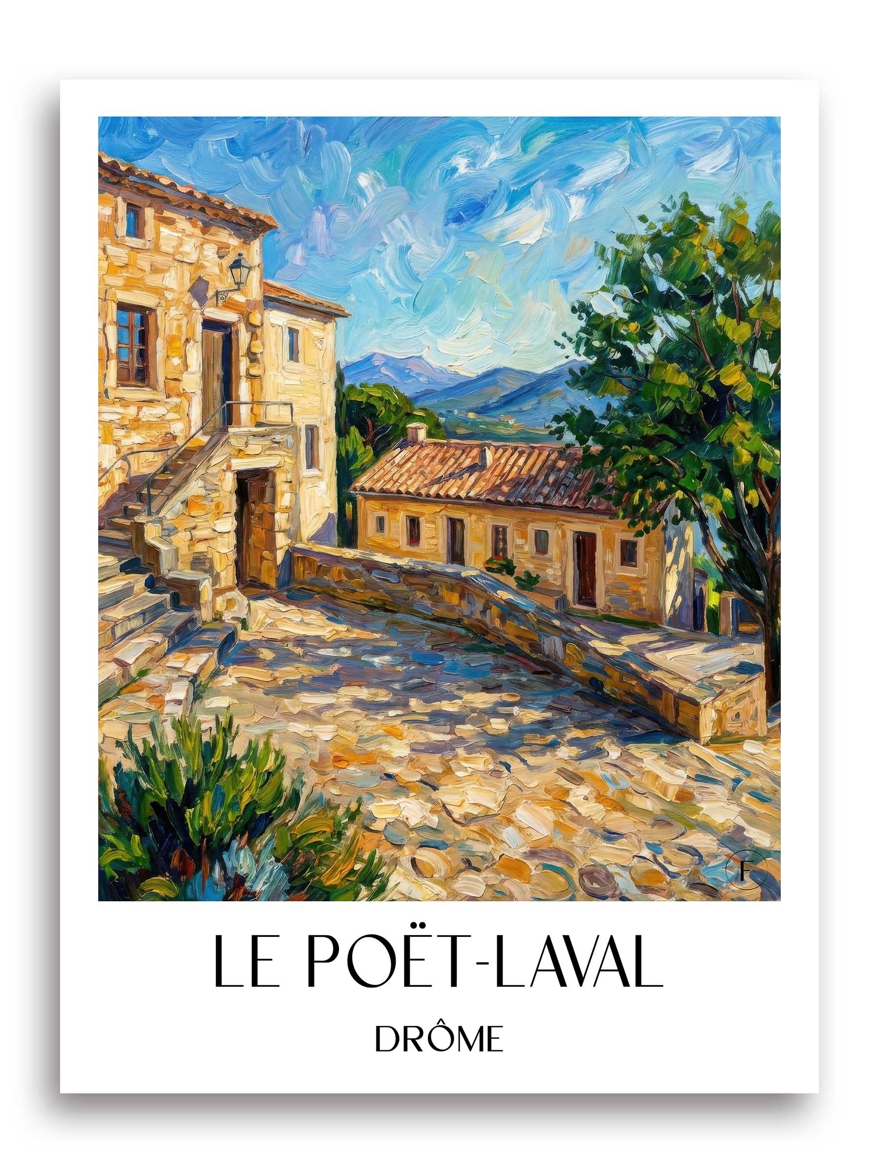 le-poët-laval-drôme-frankreich-poster-oil-painting-oelgemaelde