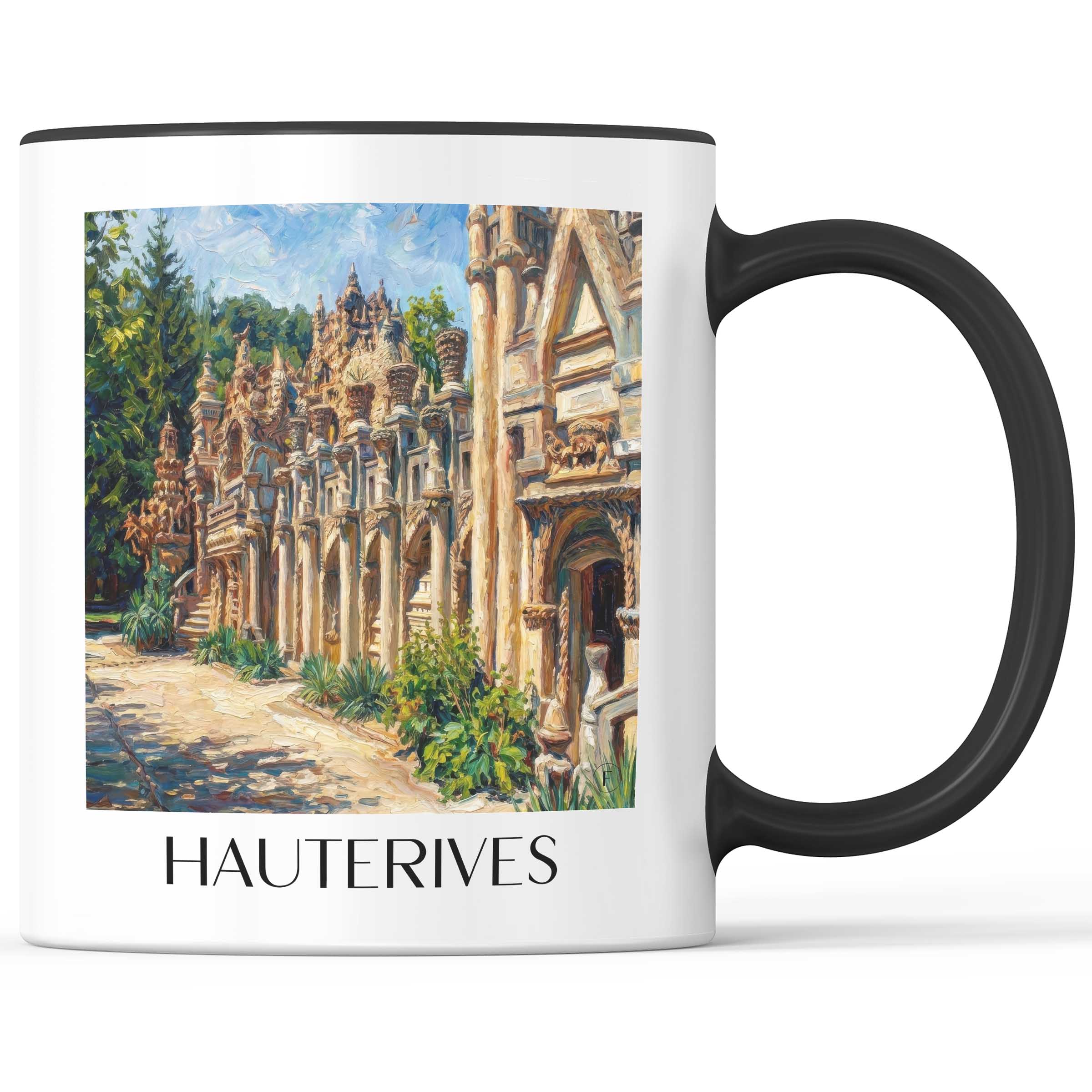 hauterives-drôme-frankreich-kaffeebecher-oil-painting-oelgemaelde