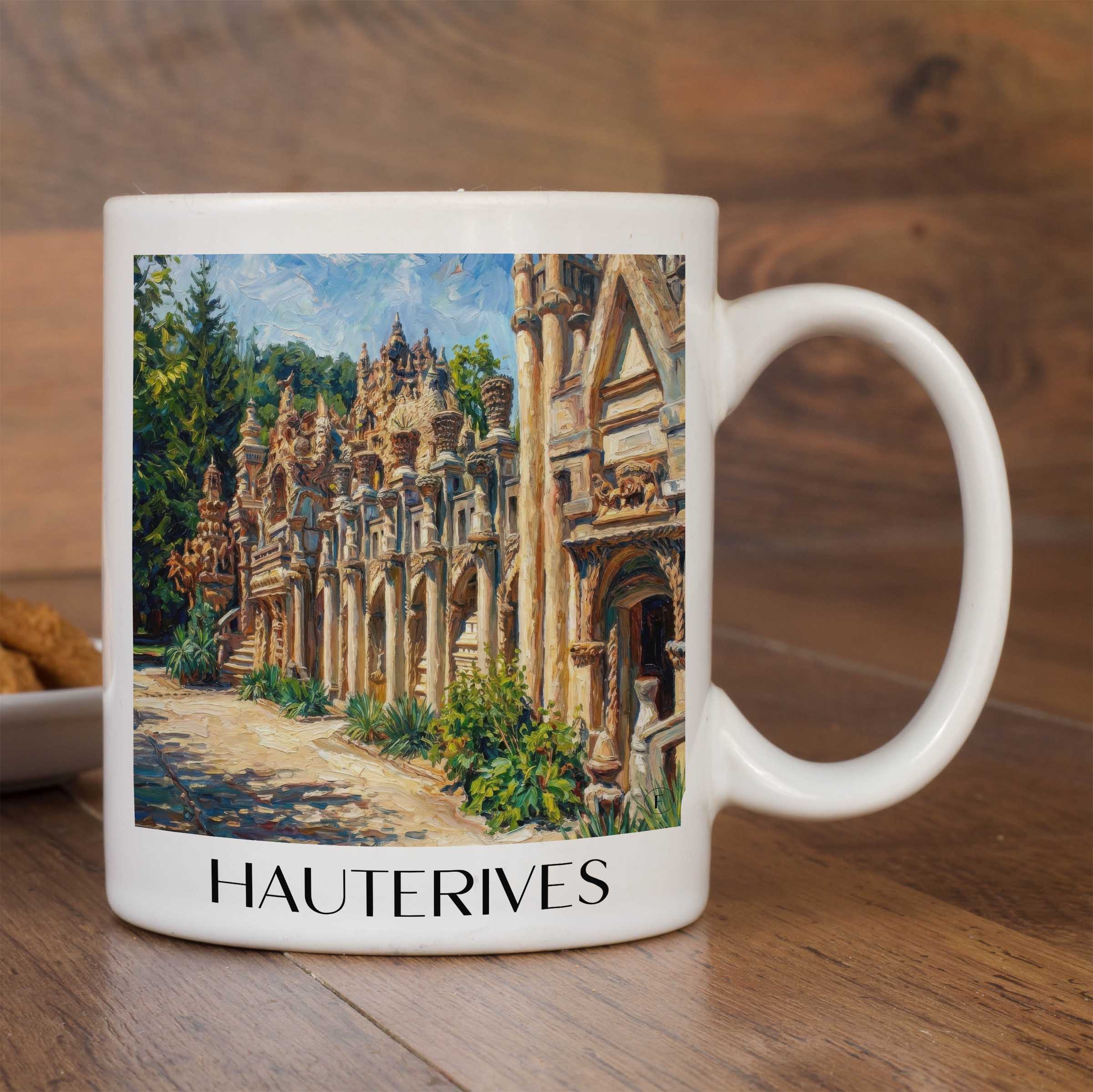 hauterives-drôme-frankreich-kaffeebecher-oil-painting-oelgemaelde