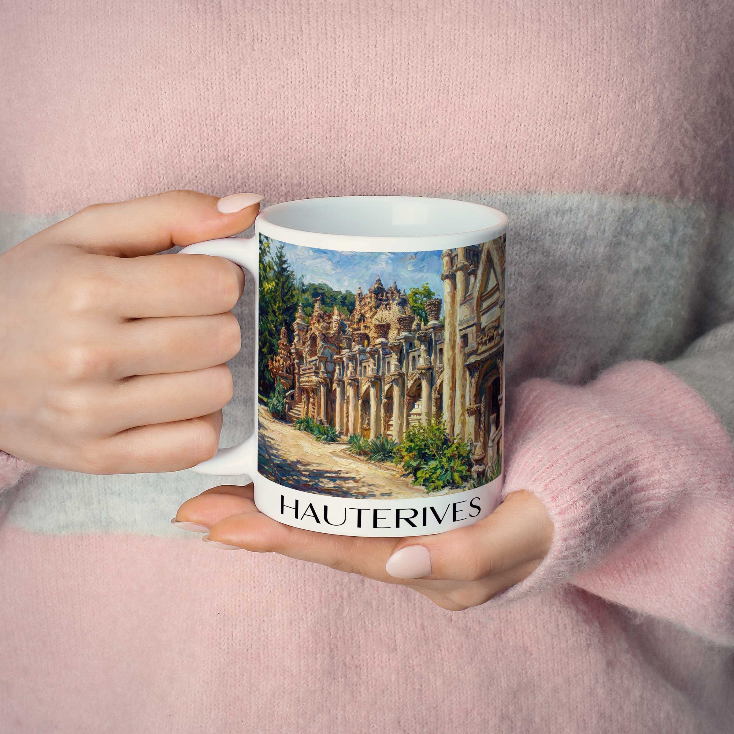 hauterives-drôme-frankreich-kaffeebecher-oil-painting-oelgemaelde
