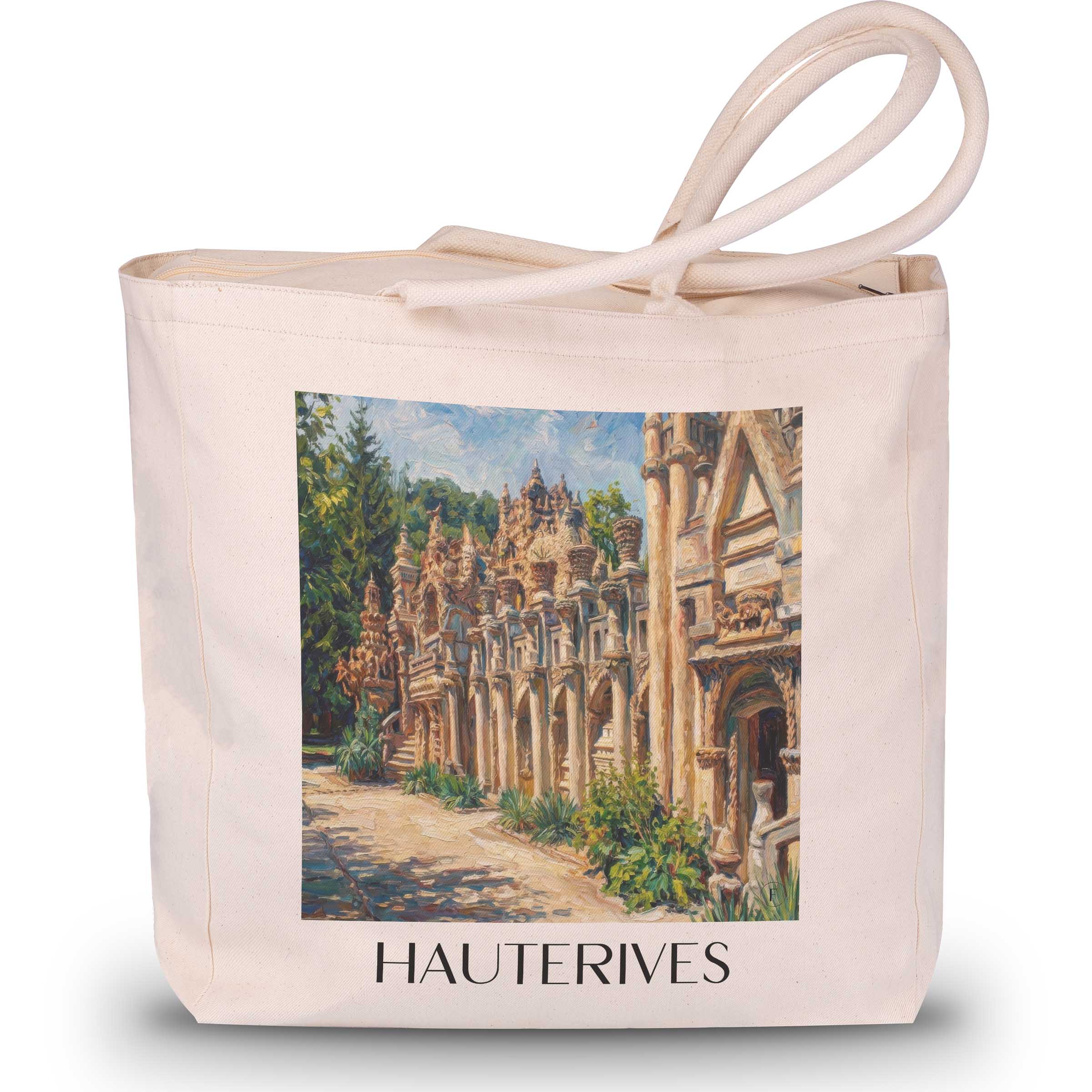 Hauterives Shopping Tasche - Drôme - Frankreich Tote Bag - Einkaufstasche im Ölgemälde Stil