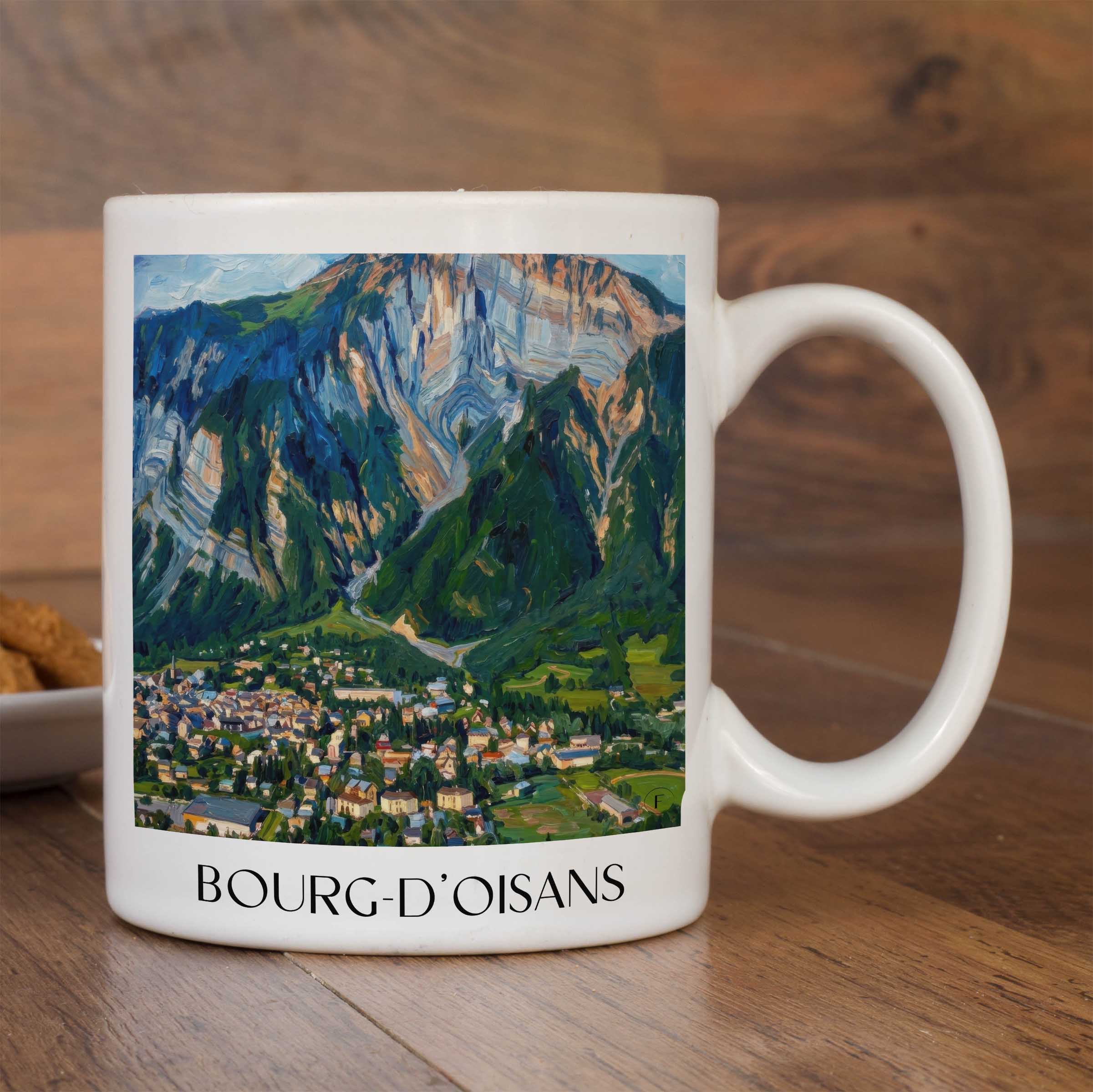 bourg-d'oisans-isère-frankreich-kaffeebecher-oil-painting-oelgemaelde