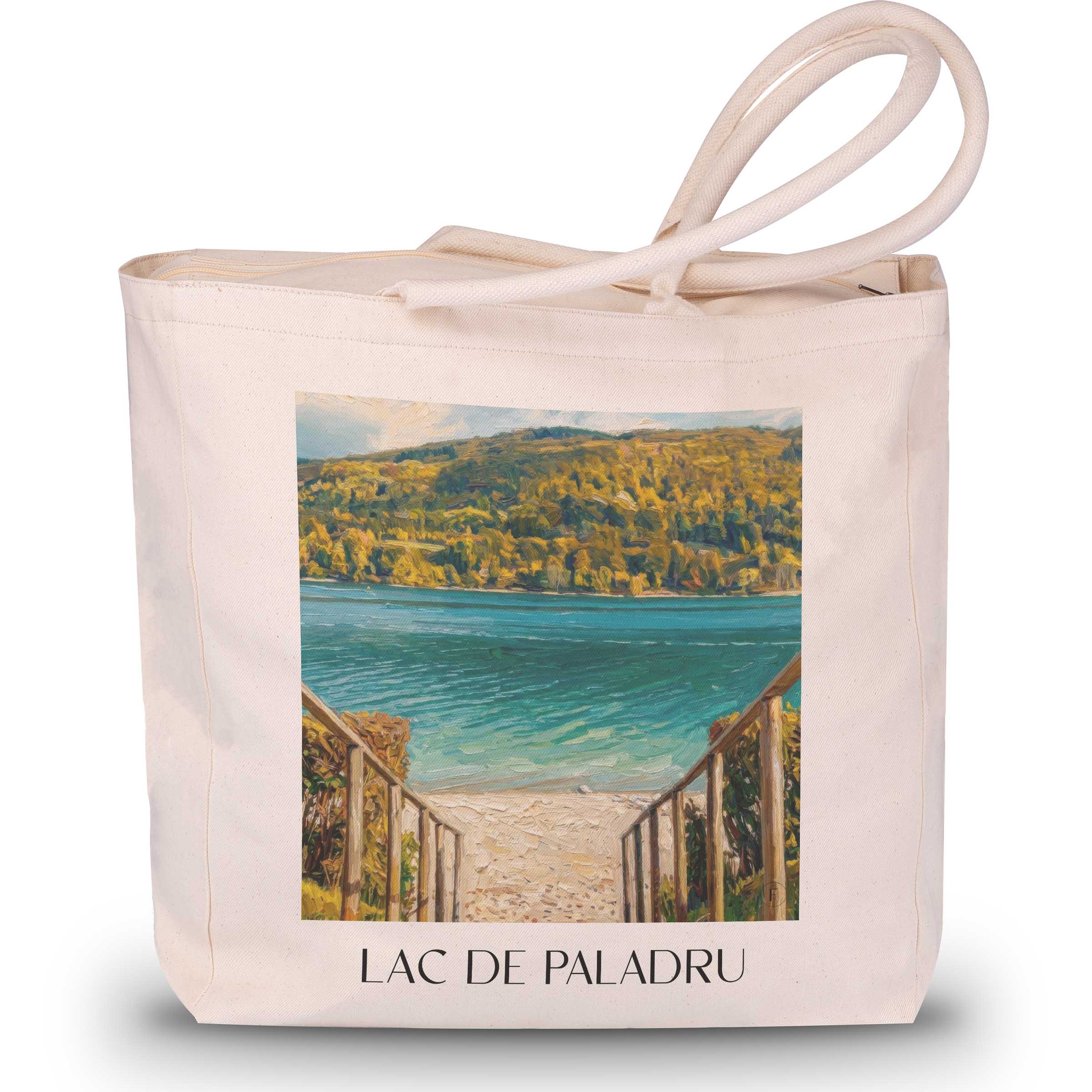 lac-de-paladru-isère-frankreich-einkaufstasche-oil-painting-oelgemaelde