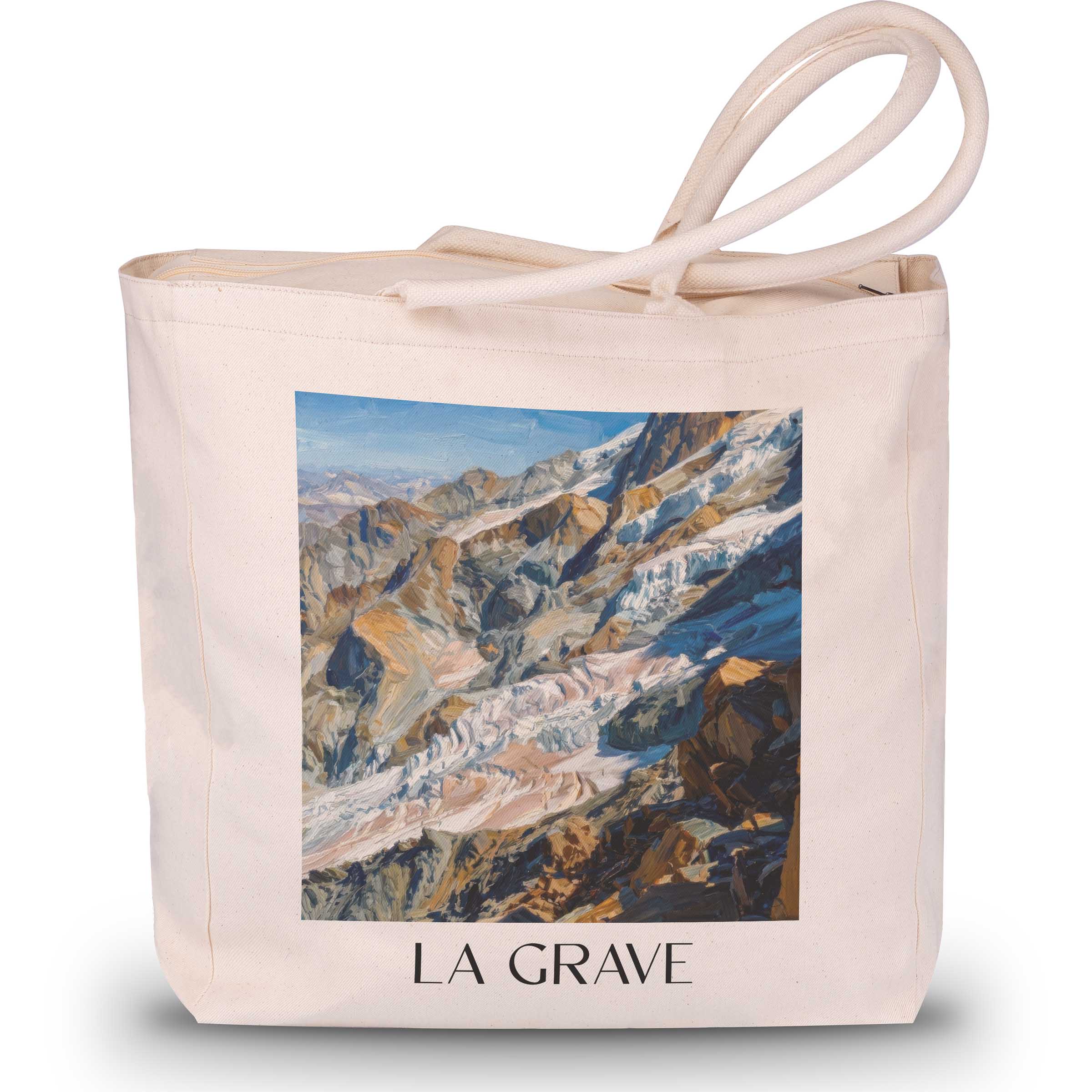 La Grave Shopping Tasche - Oisans - Frankreich Tote Bag - Einkaufstasche im Ölgemälde Stil