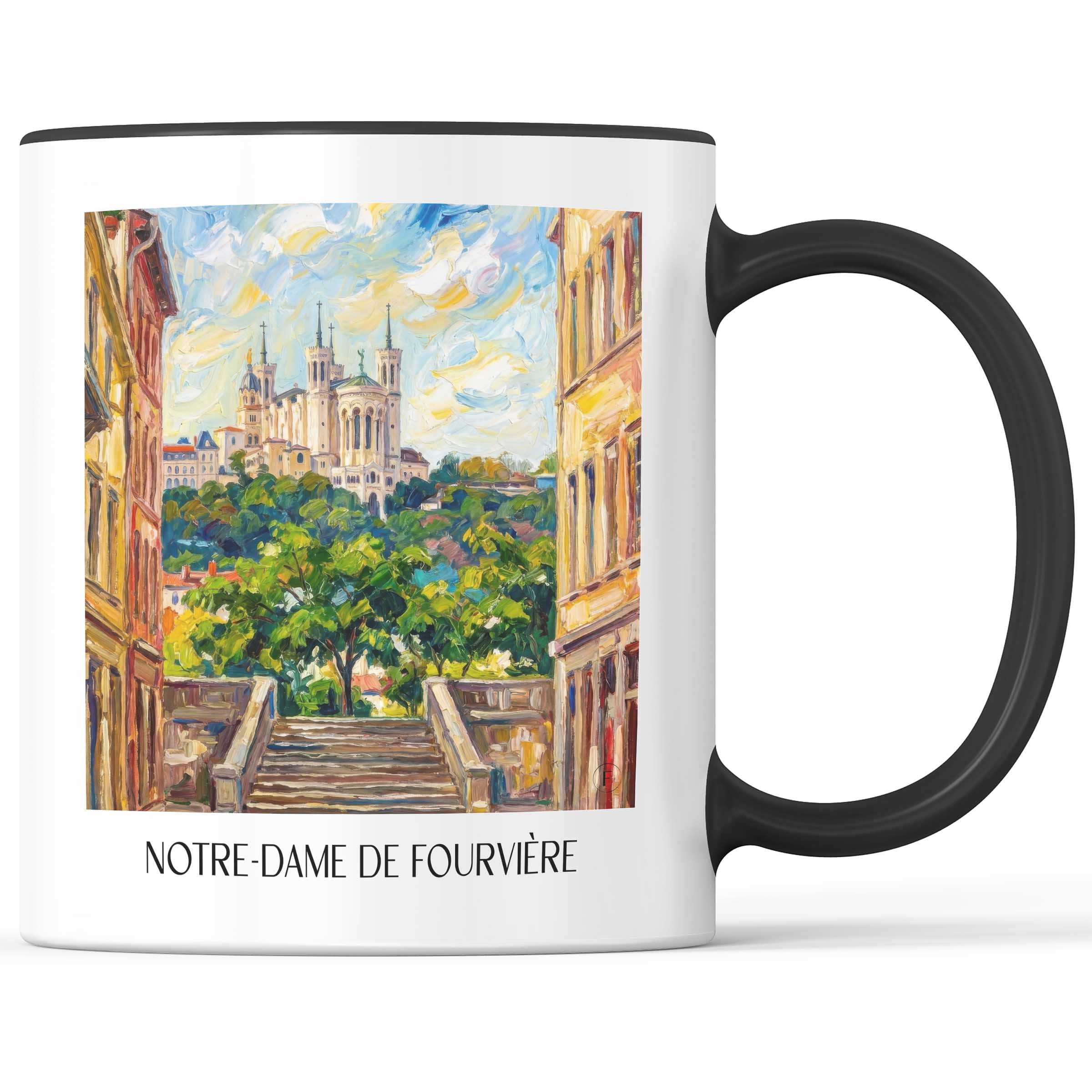 notre-dame-de-fourvière-lyon-frankreich-kaffeebecher-oil-painting-oelgemaelde