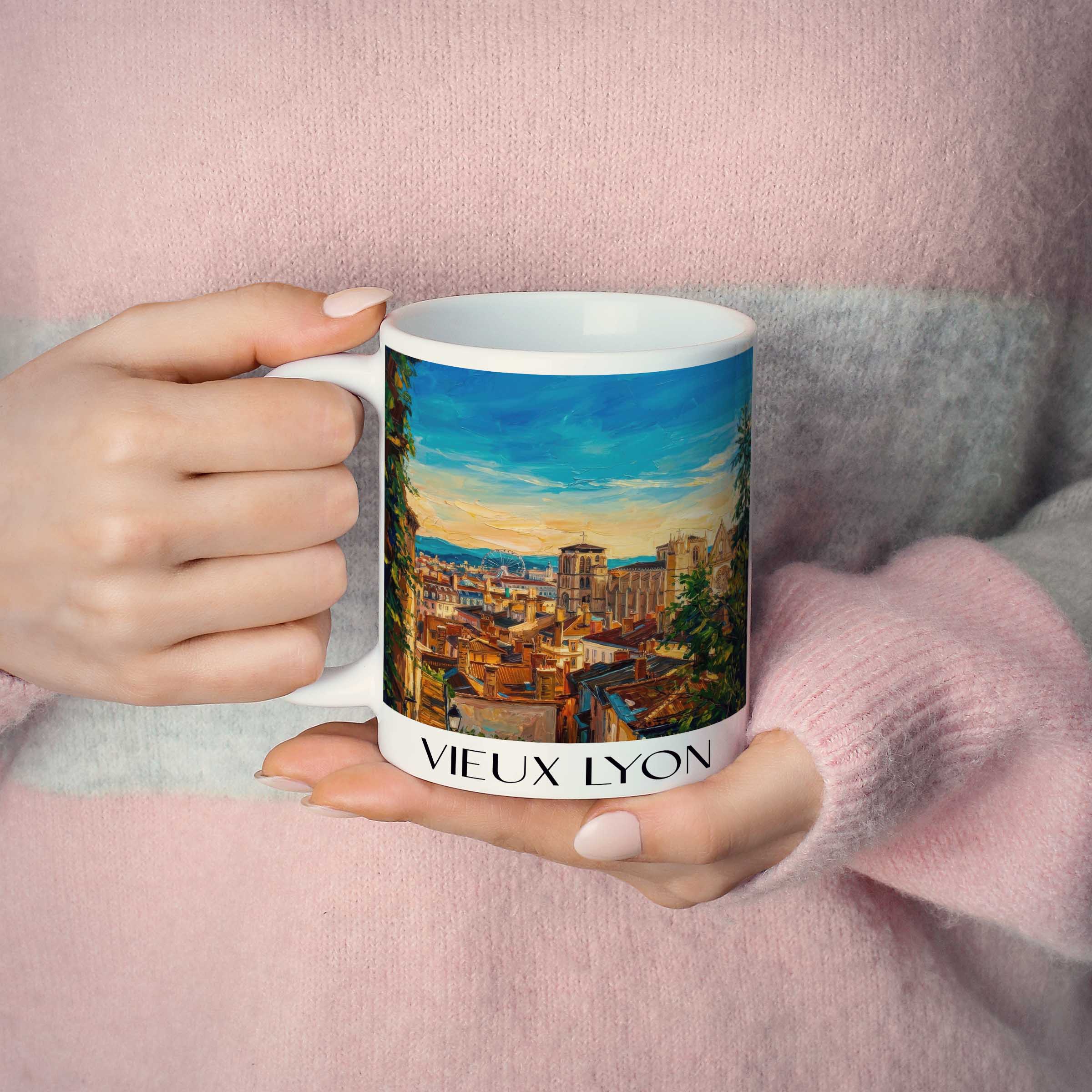 vieux-lyon-rhône-frankreich-kaffeebecher-oil-painting-oelgemaelde
