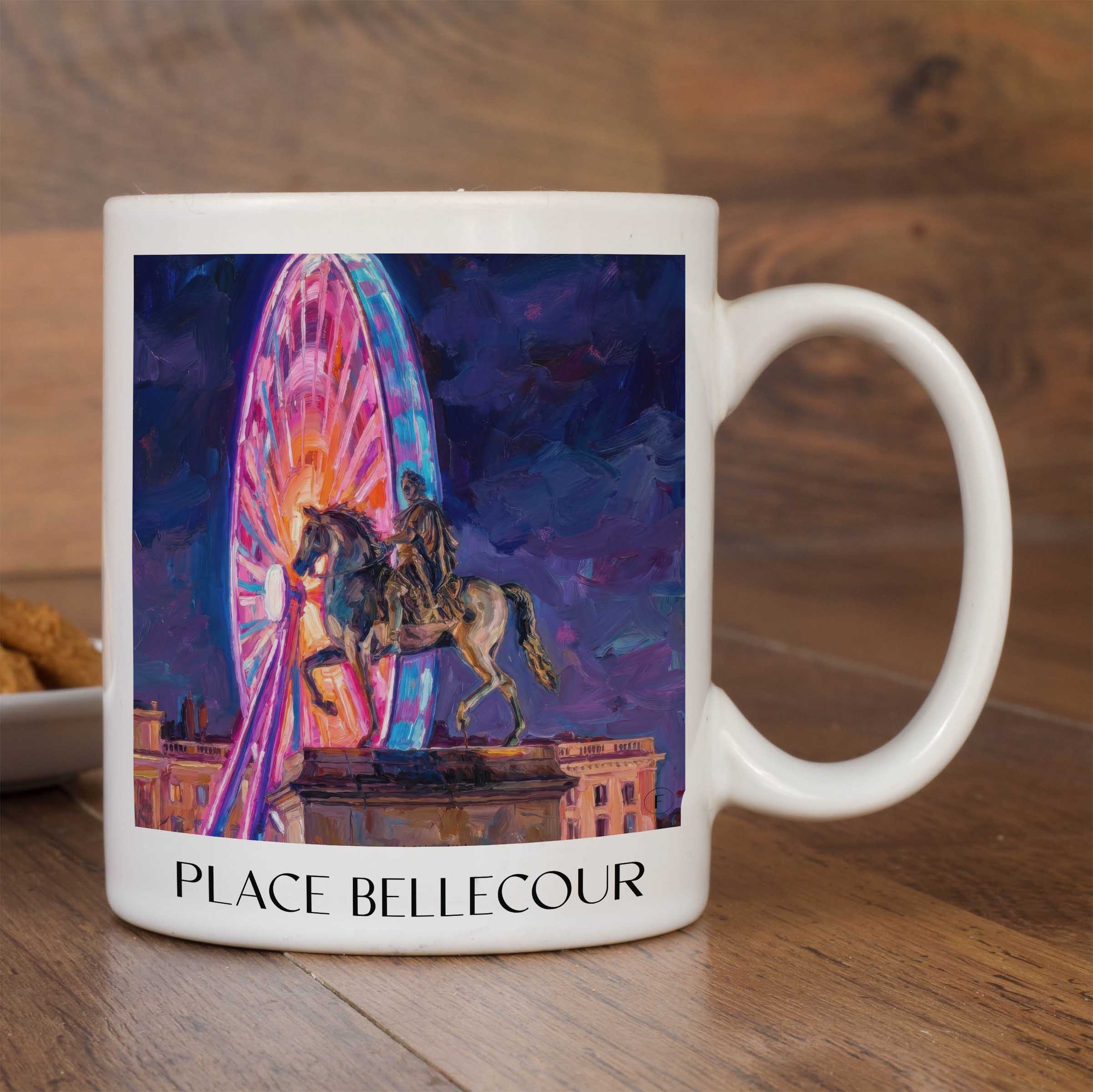 place-bellecour-lyon-frankreich-kaffeebecher-oil-painting-oelgemaelde