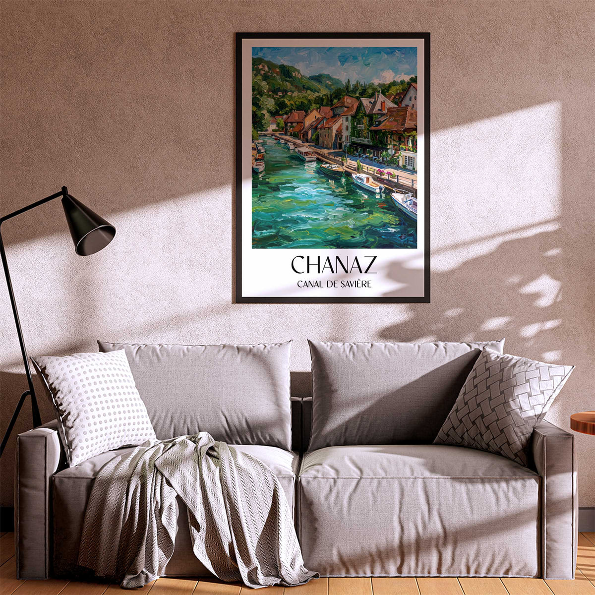 chanaz-canal-de-savière-frankreich-poster-oil-painting-oelgemaelde