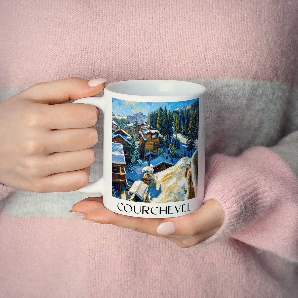 courchevel-tarentaise-frankreich-kaffeebecher-oil-painting-oelgemaelde